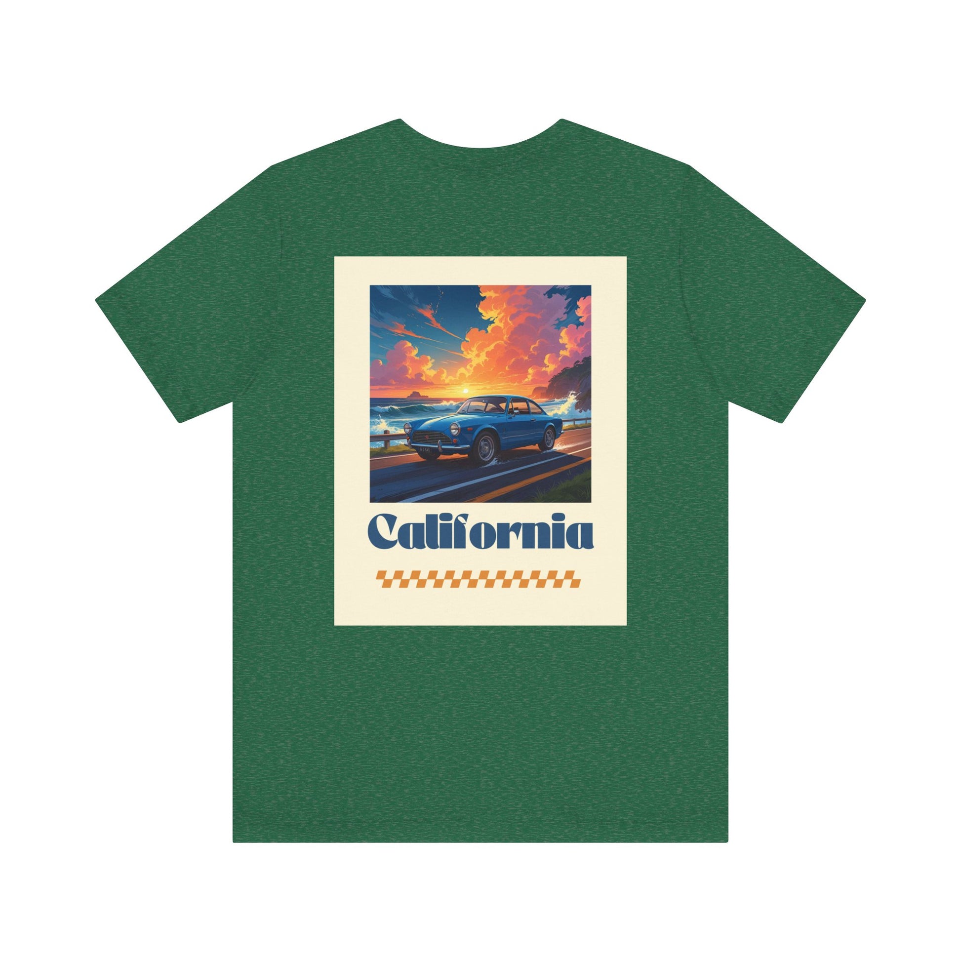 California Dreamin' Vintage Car Tee - Perfect for Road Trips, Summer Fun, Car Lovers, Beach Days, and Gift Giving