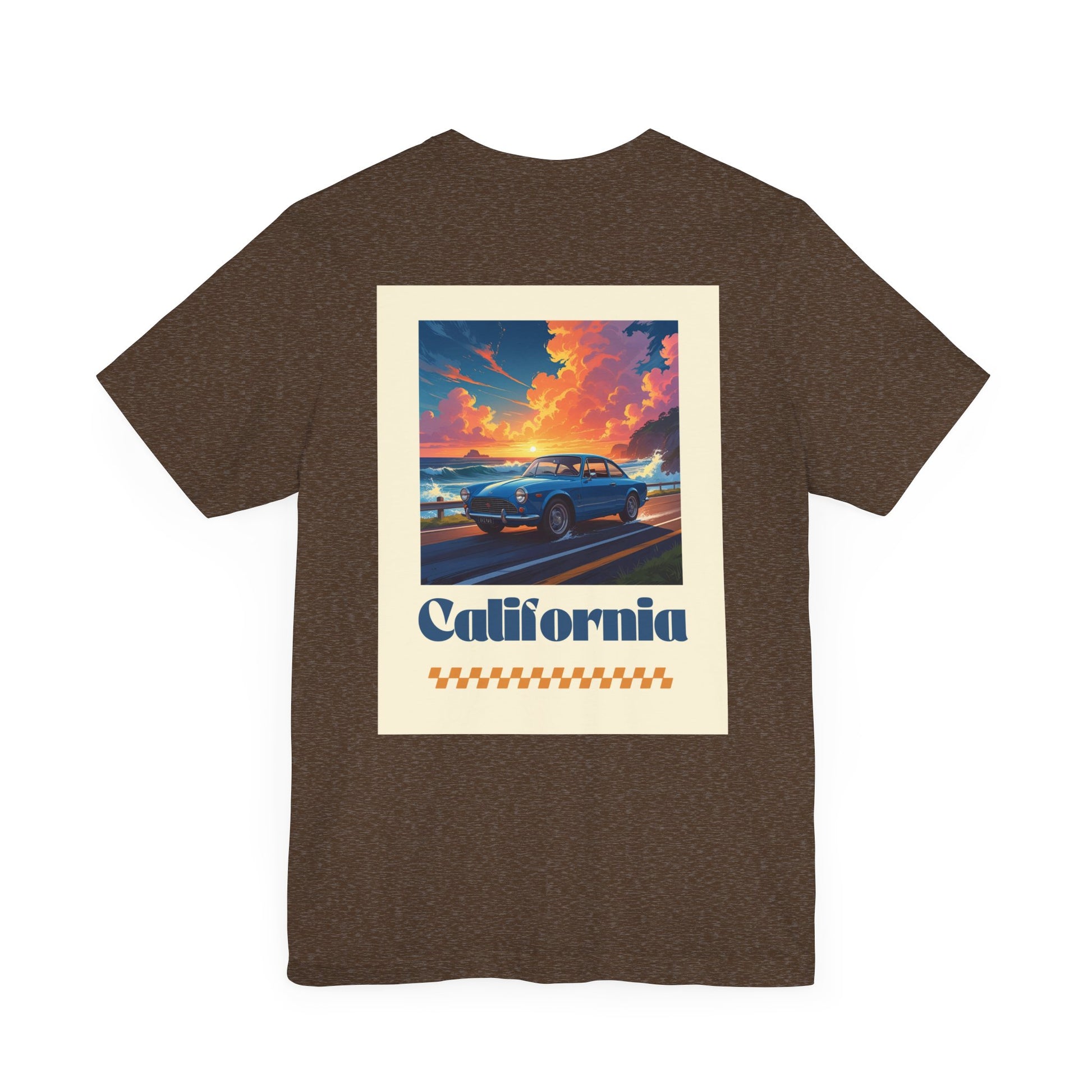 California Dreamin' Vintage Car Tee - Perfect for Road Trips, Summer Fun, Car Lovers, Beach Days, and Gift Giving
