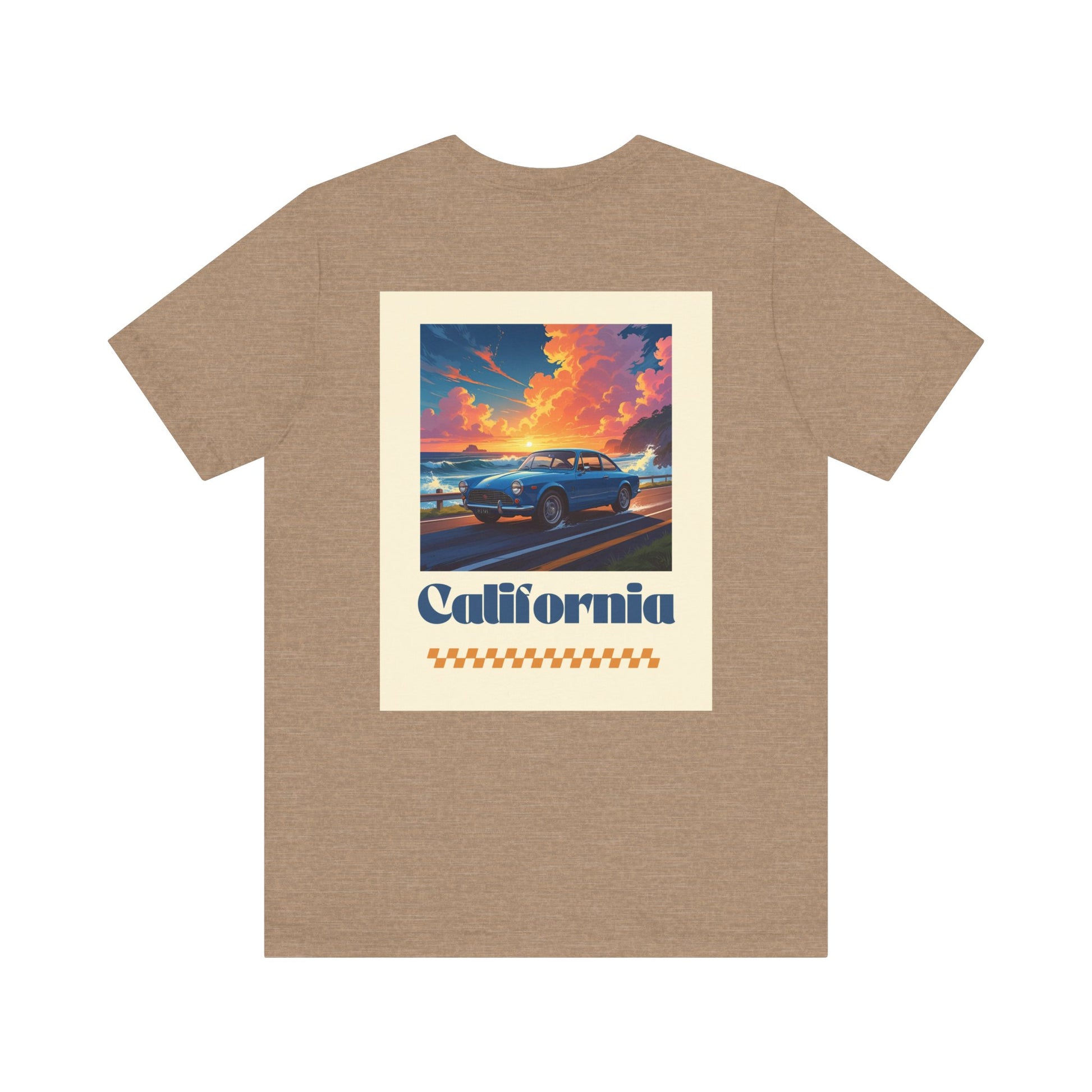 California Dreamin' Vintage Car Tee - Perfect for Road Trips, Summer Fun, Car Lovers, Beach Days, and Gift Giving