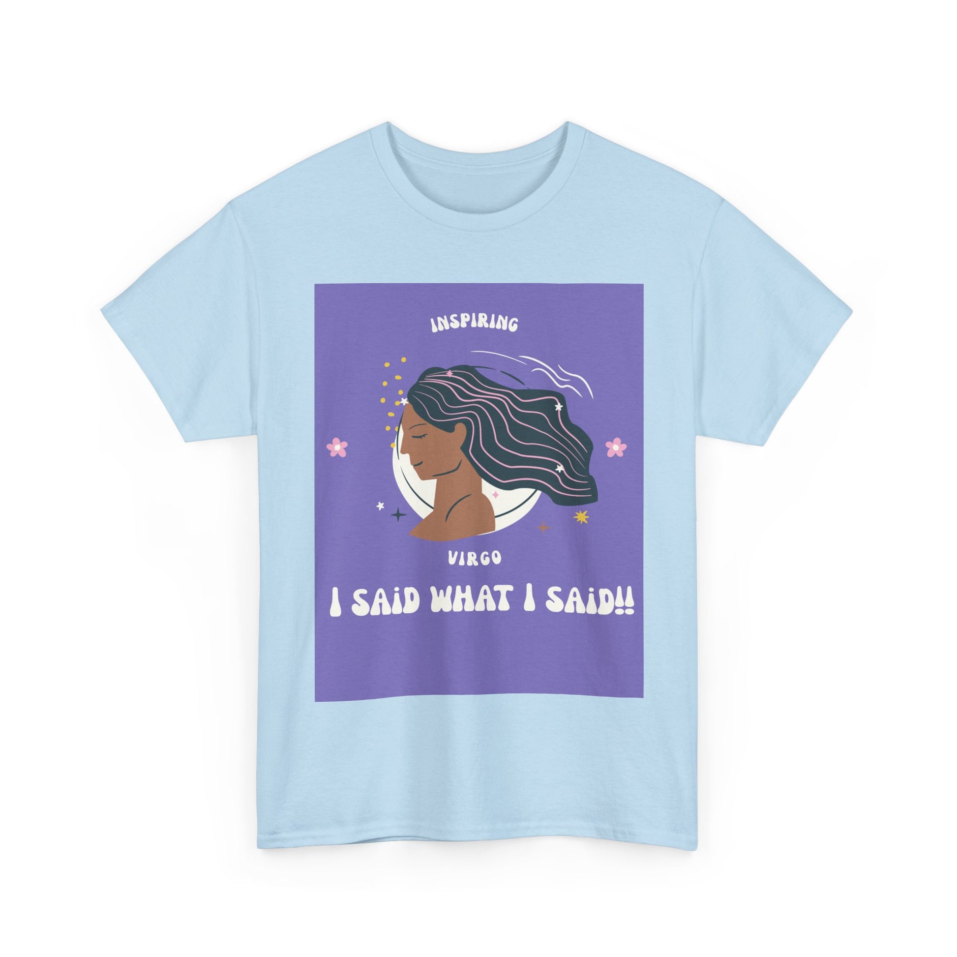Inspiring Virgo Tee - Unisex Heavy Cotton Shirt, Astrology Gift, Humor Shirt, Zodiac Apparel, Unique Virgo Merchandise