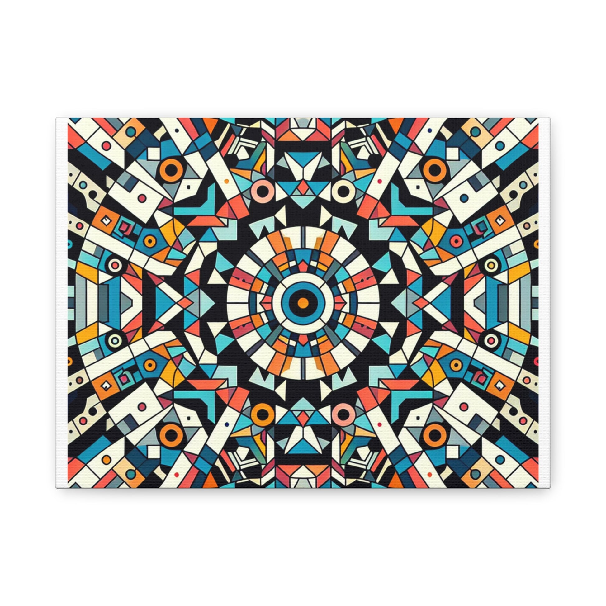 Geometric Wall Art, Abstract Canvas Decor, Colorful Home Accent, Modern Art Piece, Unique Gift for Art Lovers