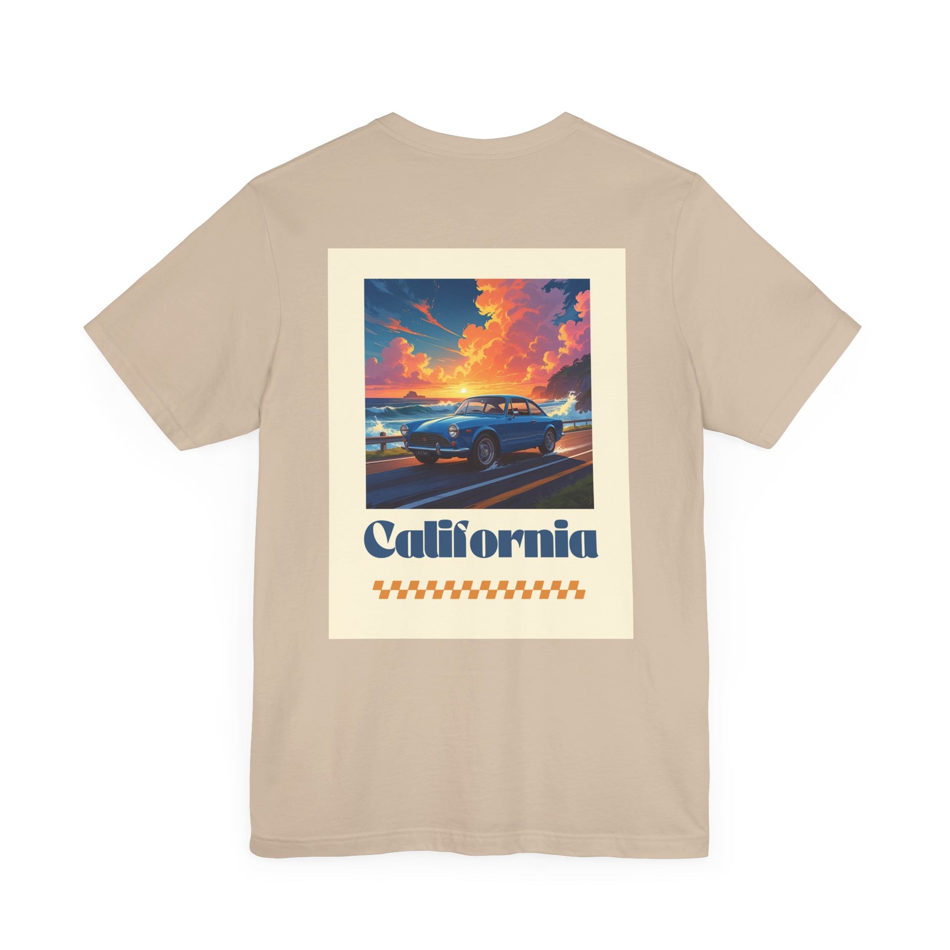 California Dreamin' Vintage Car Tee - Perfect for Road Trips, Summer Fun, Car Lovers, Beach Days, and Gift Giving