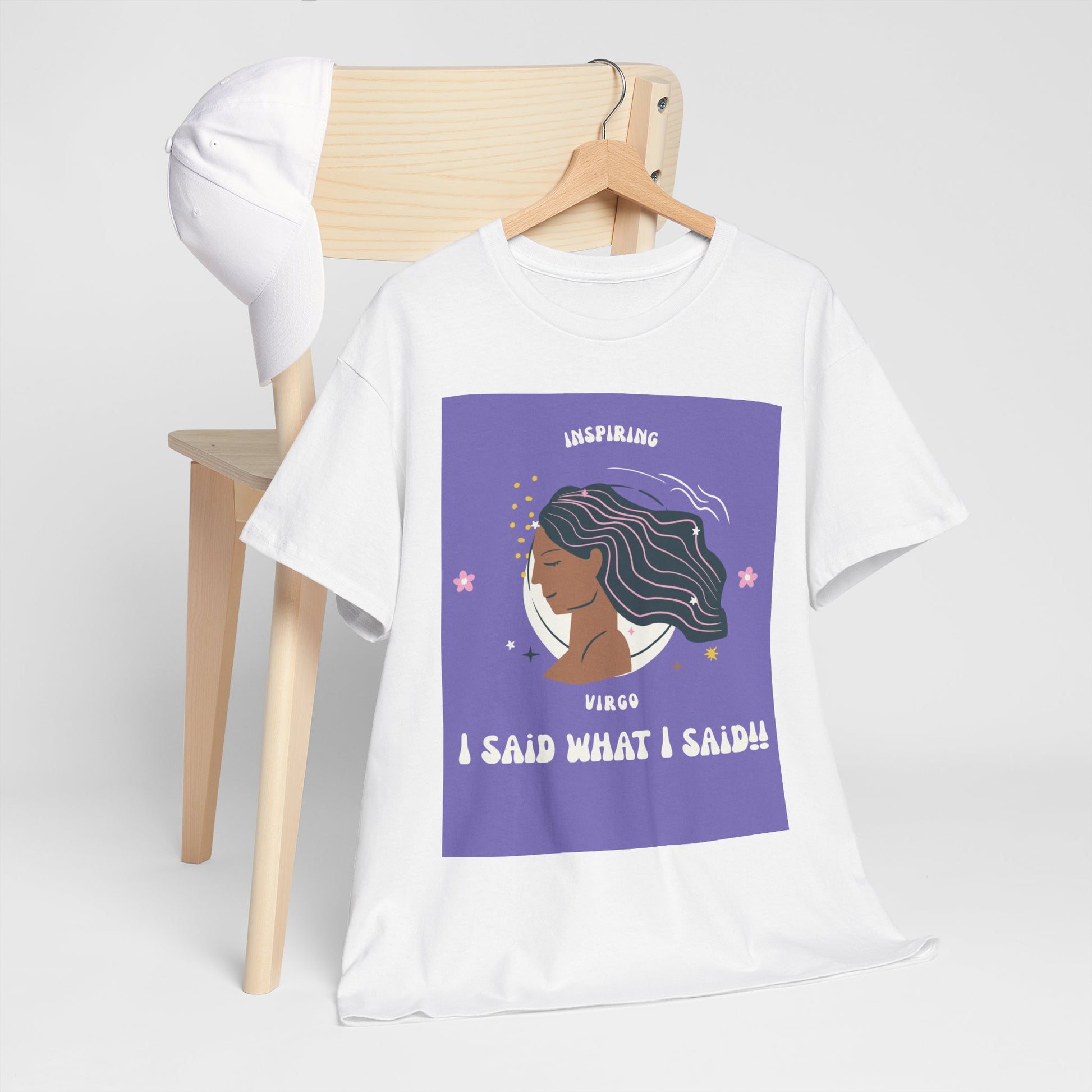 Inspiring Virgo Tee - Unisex Heavy Cotton Shirt, Astrology Gift, Humor Shirt, Zodiac Apparel, Unique Virgo Merchandise