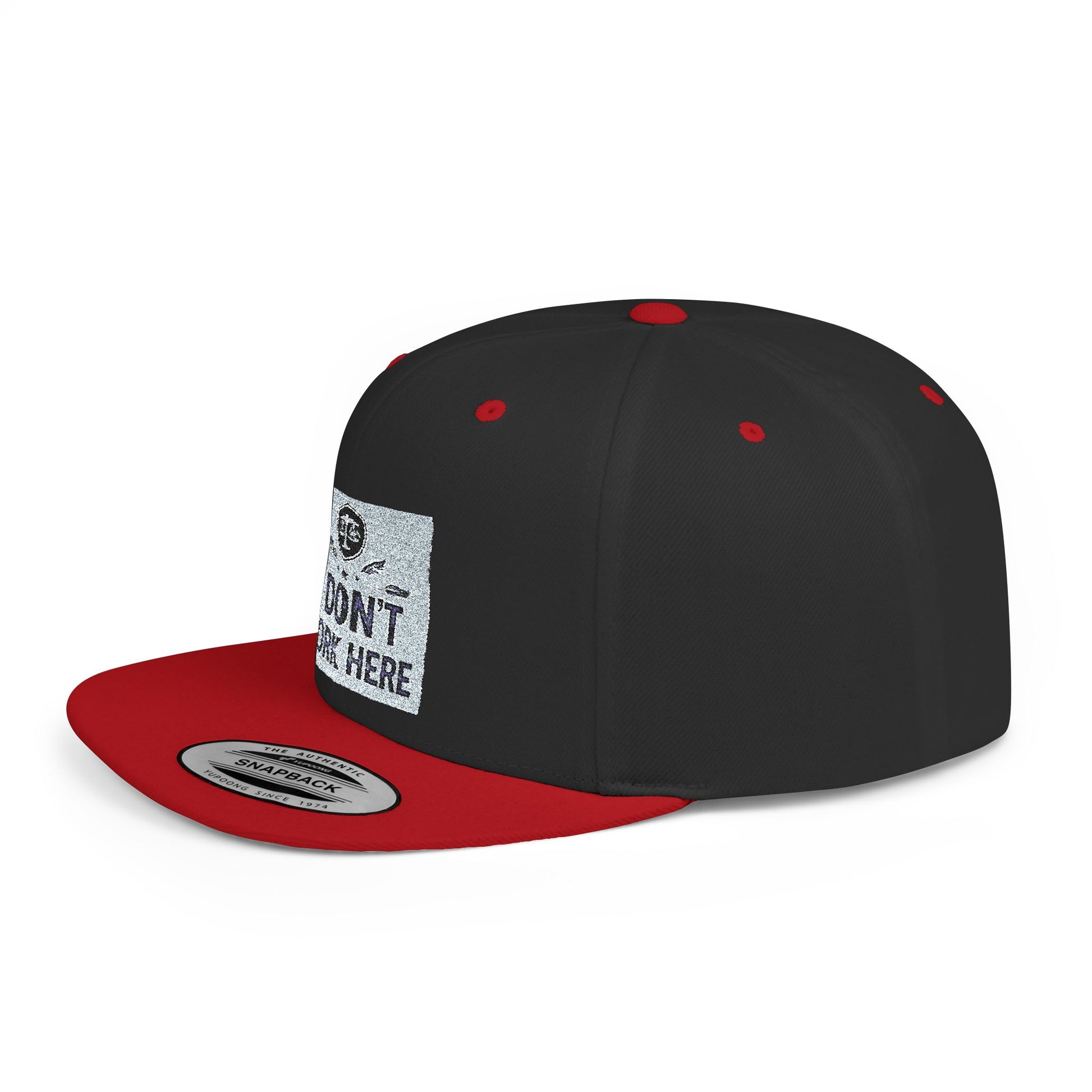 I Don't Work Here Flat Bill Snapback, Funny Hat, Gift for Coworkers, Office Humor, Casual Wear, Adjustable Cap