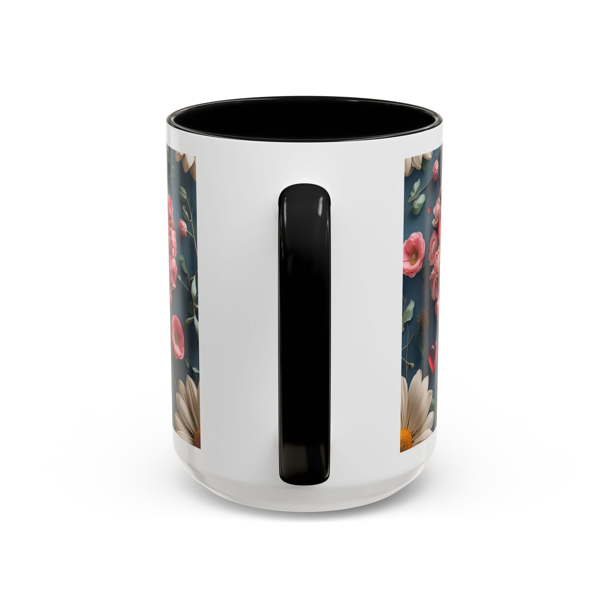 Floral Self-Love Coffee Mug, 11oz 15oz Mug, Gift for Her, Inspirational Drinkware, Self-Care Essentials