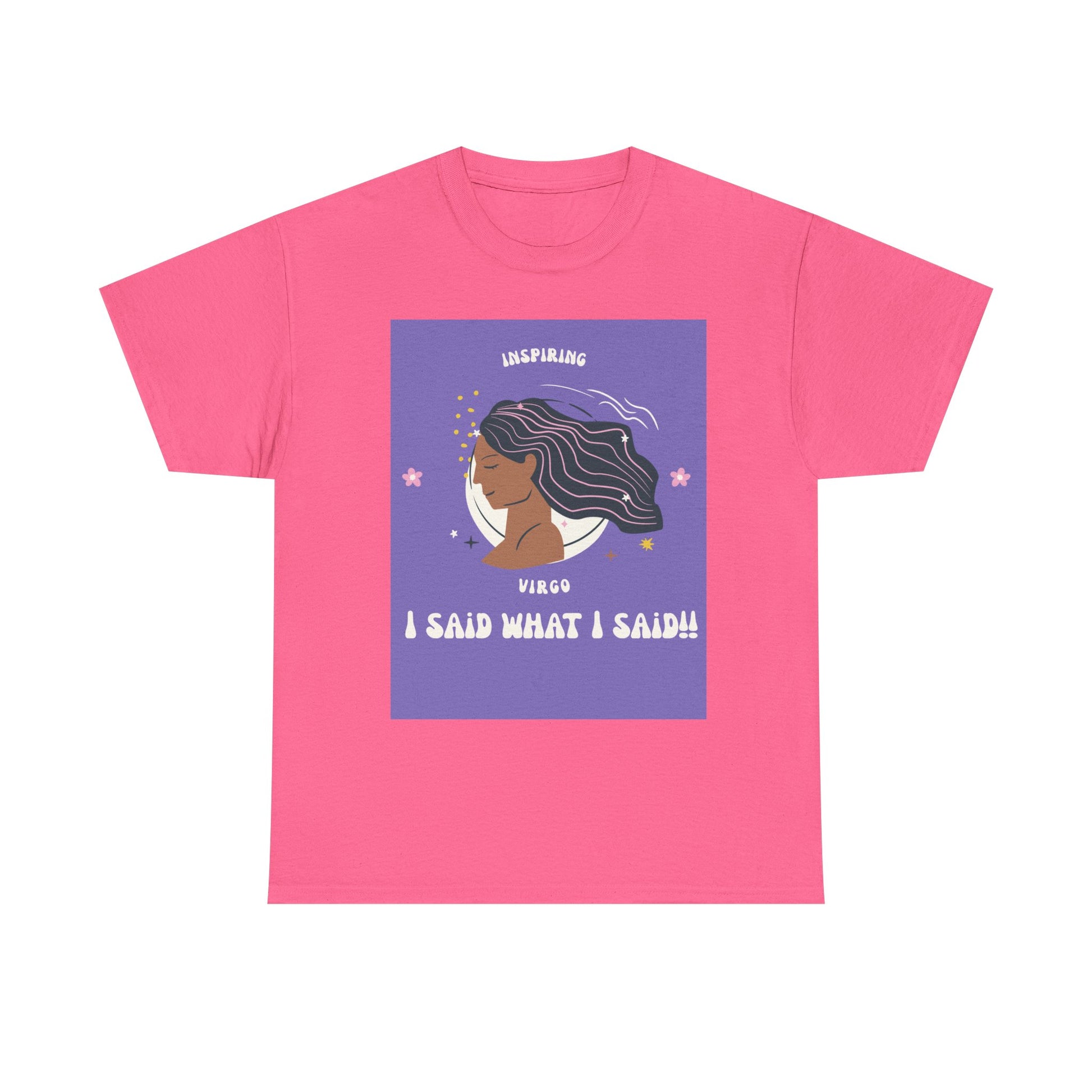 Inspiring Virgo Tee - Unisex Heavy Cotton Shirt, Astrology Gift, Humor Shirt, Zodiac Apparel, Unique Virgo Merchandise