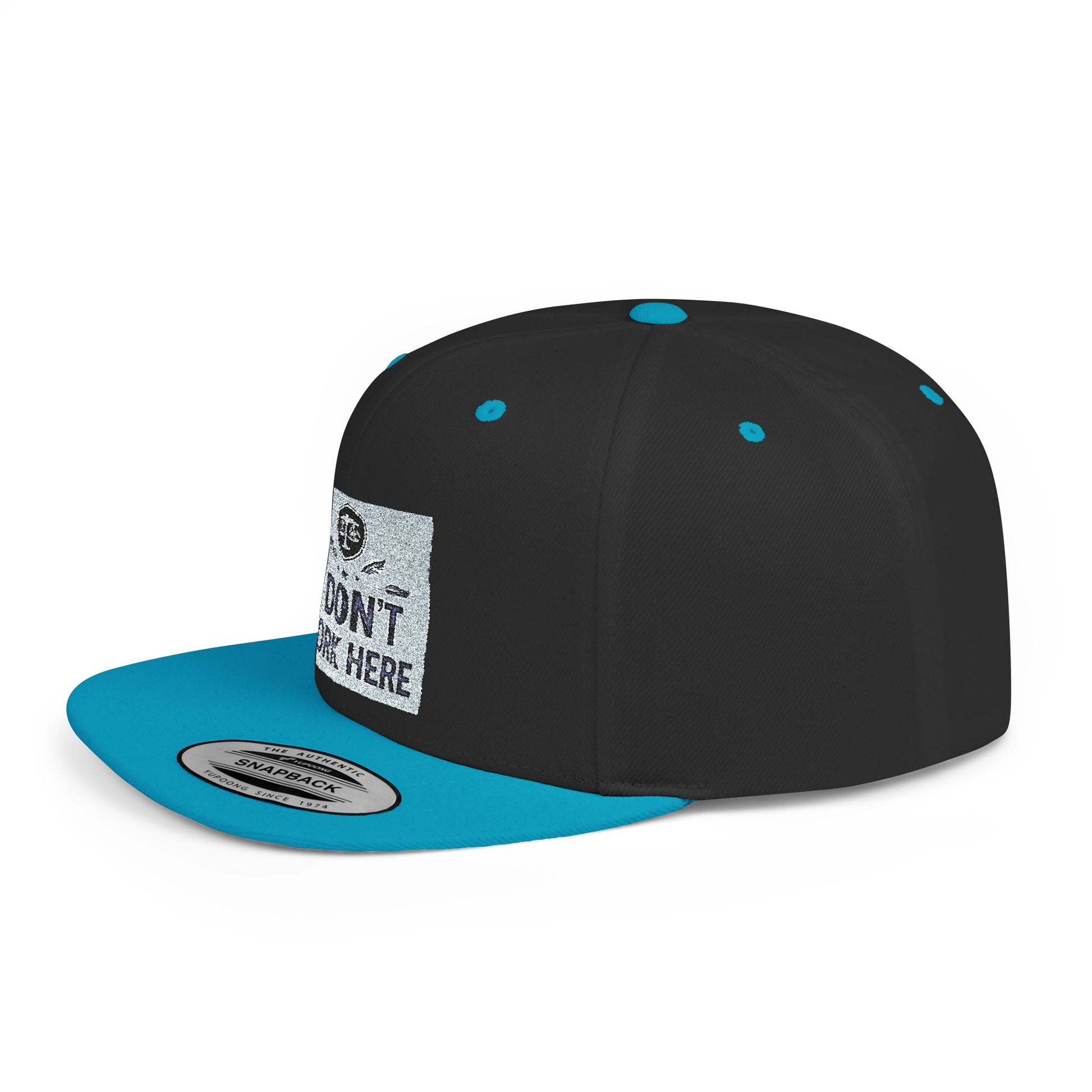 I Don't Work Here Flat Bill Snapback, Funny Hat, Gift for Coworkers, Office Humor, Casual Wear, Adjustable Cap