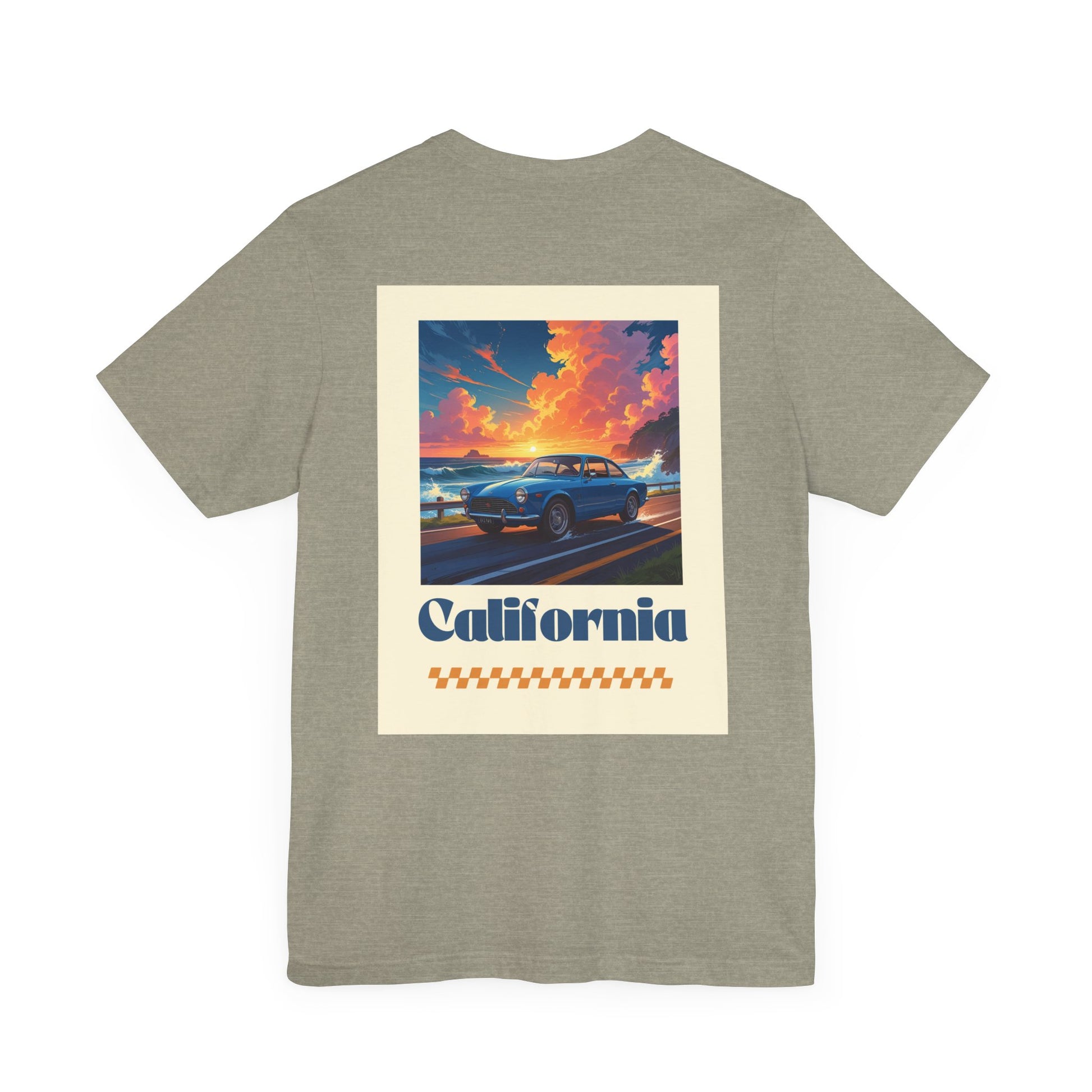California Dreamin' Vintage Car Tee - Perfect for Road Trips, Summer Fun, Car Lovers, Beach Days, and Gift Giving