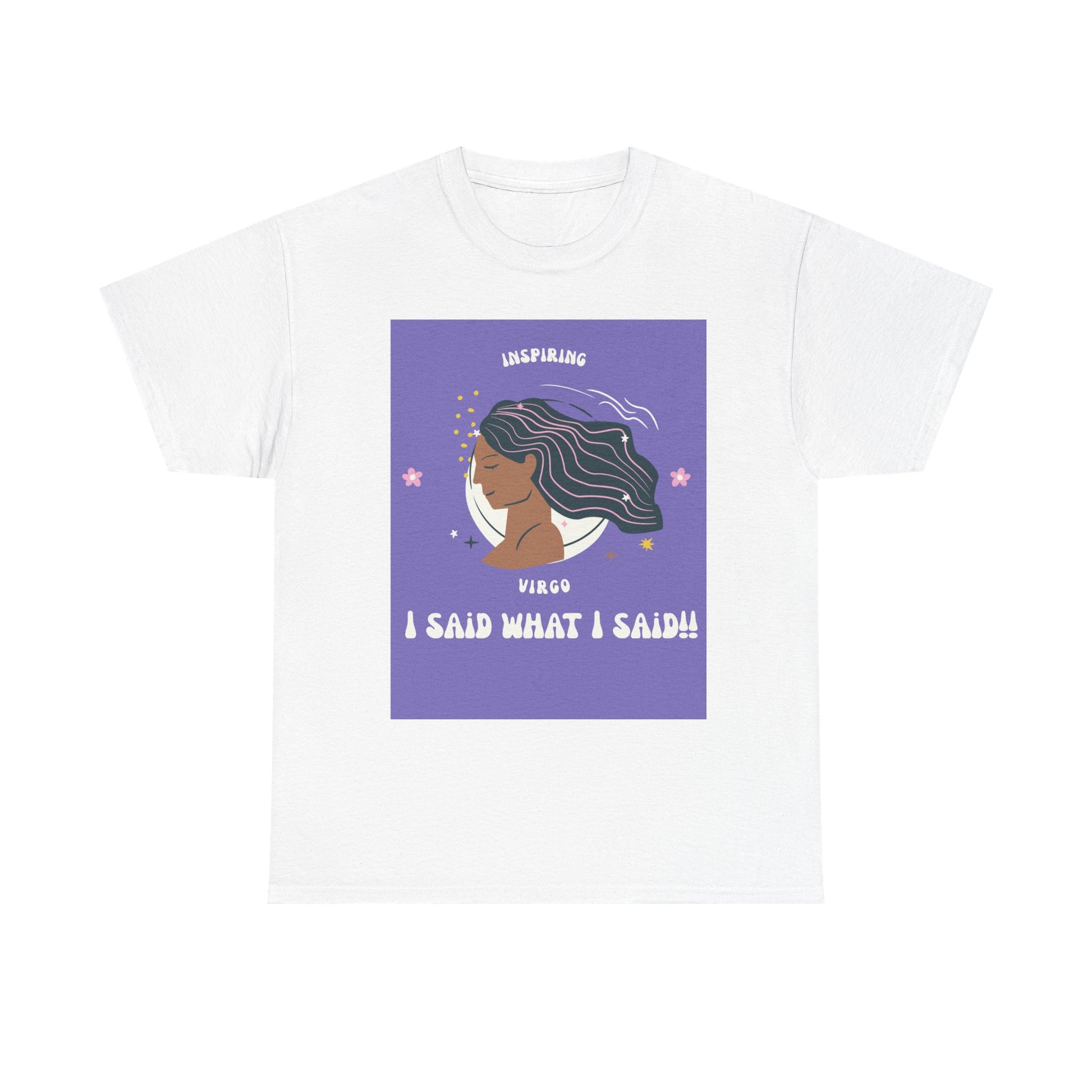 Inspiring Virgo Tee - Unisex Heavy Cotton Shirt, Astrology Gift, Humor Shirt, Zodiac Apparel, Unique Virgo Merchandise