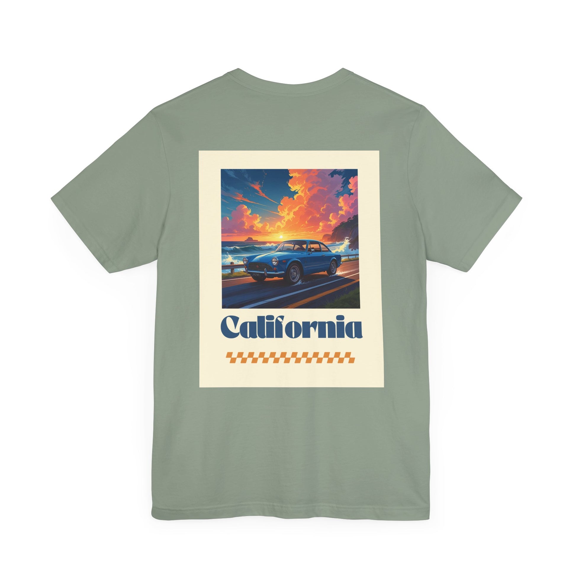 California Dreamin' Vintage Car Tee - Perfect for Road Trips, Summer Fun, Car Lovers, Beach Days, and Gift Giving