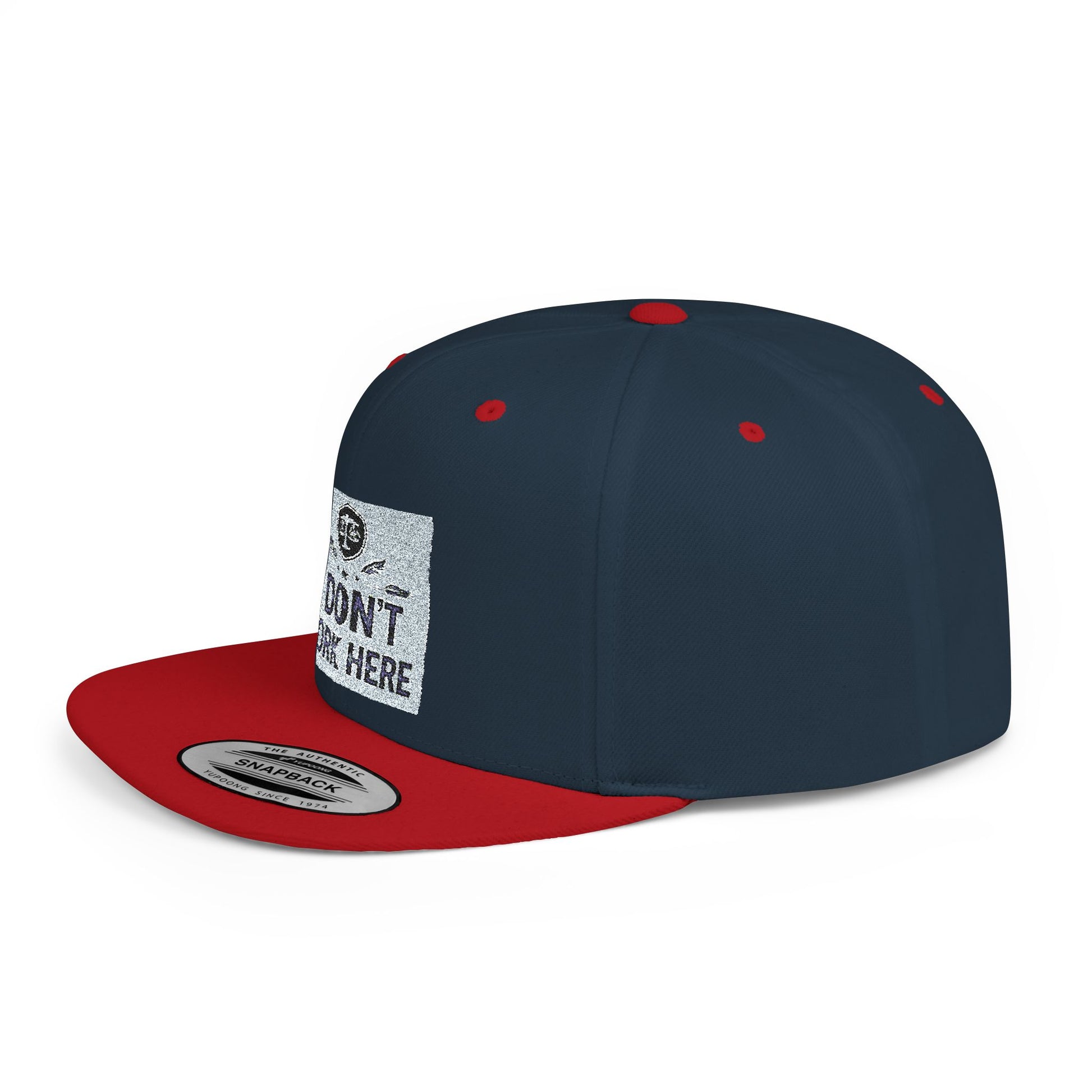I Don't Work Here Flat Bill Snapback, Funny Hat, Gift for Coworkers, Office Humor, Casual Wear, Adjustable Cap