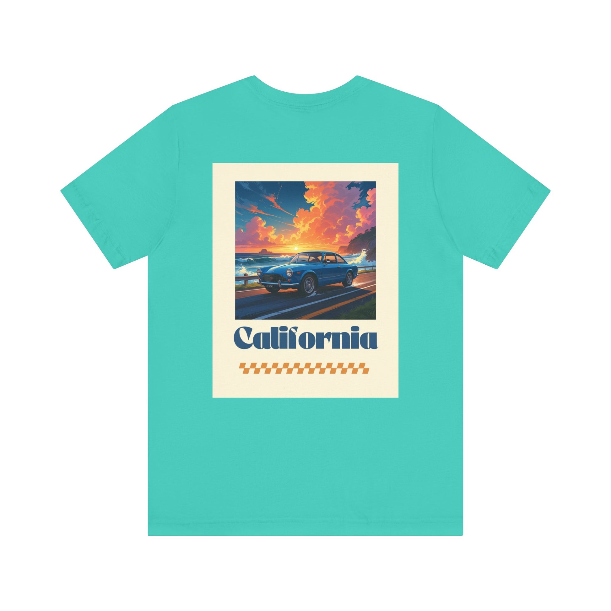 California Dreamin' Vintage Car Tee - Perfect for Road Trips, Summer Fun, Car Lovers, Beach Days, and Gift Giving
