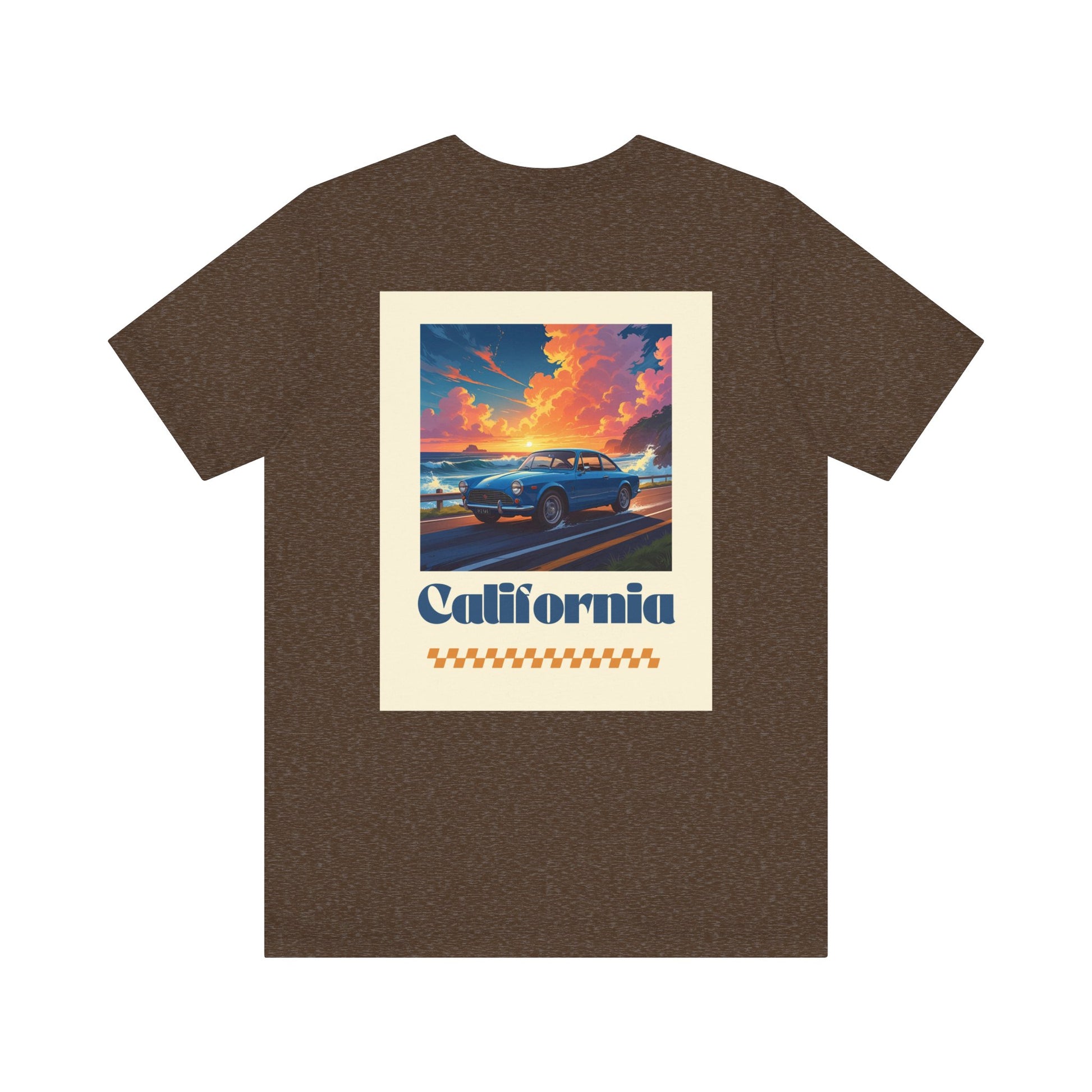 California Dreamin' Vintage Car Tee - Perfect for Road Trips, Summer Fun, Car Lovers, Beach Days, and Gift Giving