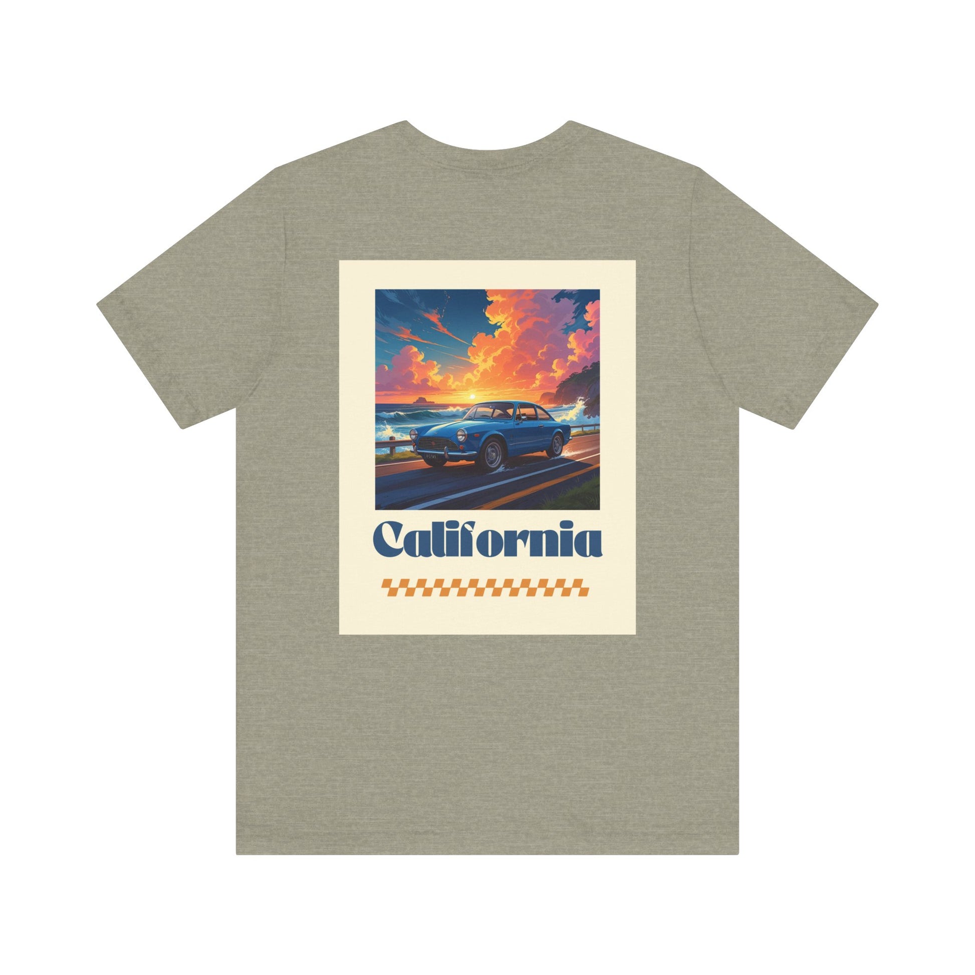 California Dreamin' Vintage Car Tee - Perfect for Road Trips, Summer Fun, Car Lovers, Beach Days, and Gift Giving