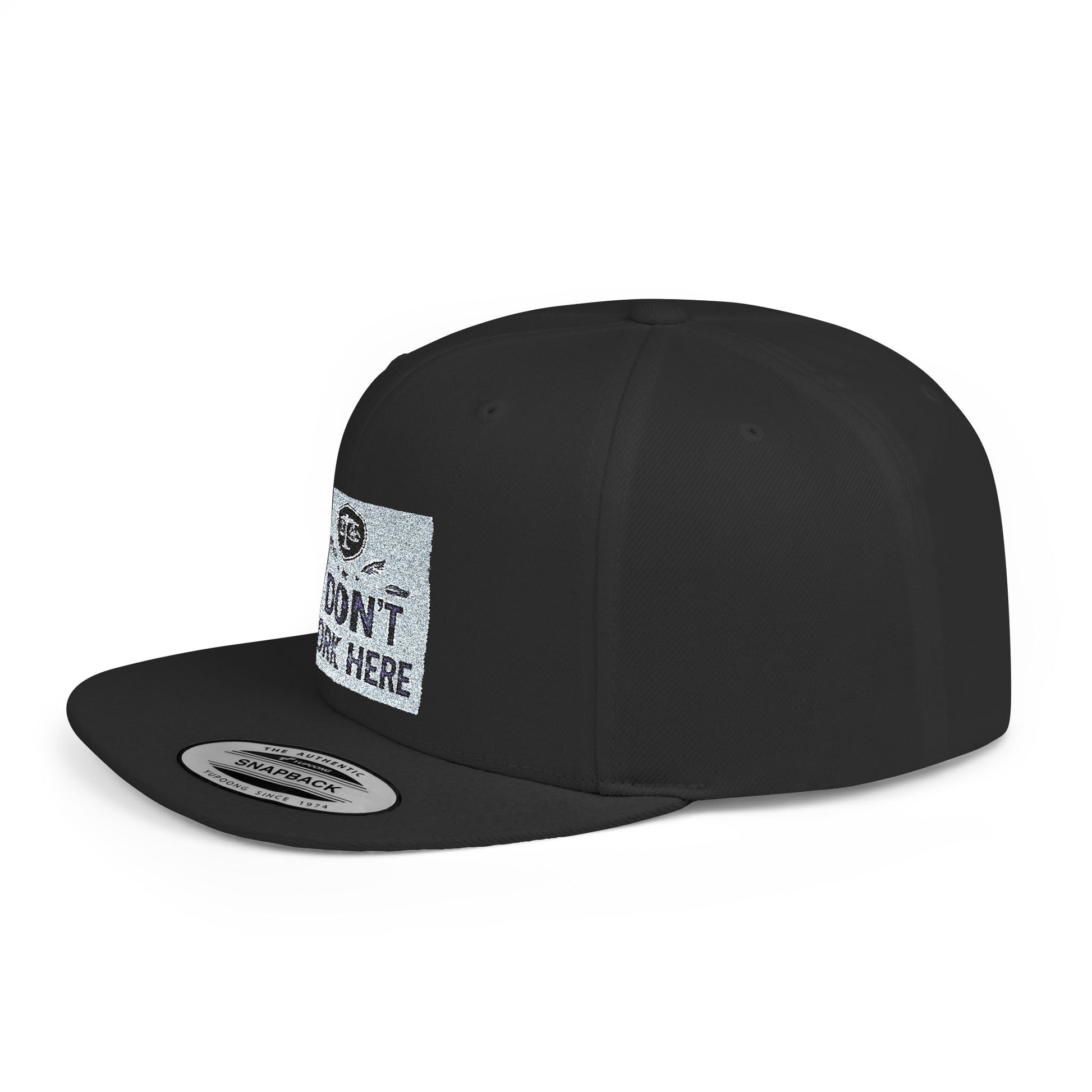 I Don't Work Here Flat Bill Snapback, Funny Hat, Gift for Coworkers, Office Humor, Casual Wear, Adjustable Cap