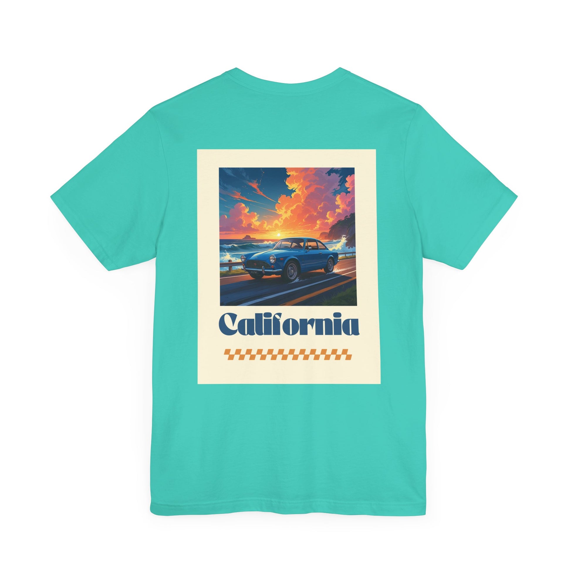 California Dreamin' Vintage Car Tee - Perfect for Road Trips, Summer Fun, Car Lovers, Beach Days, and Gift Giving