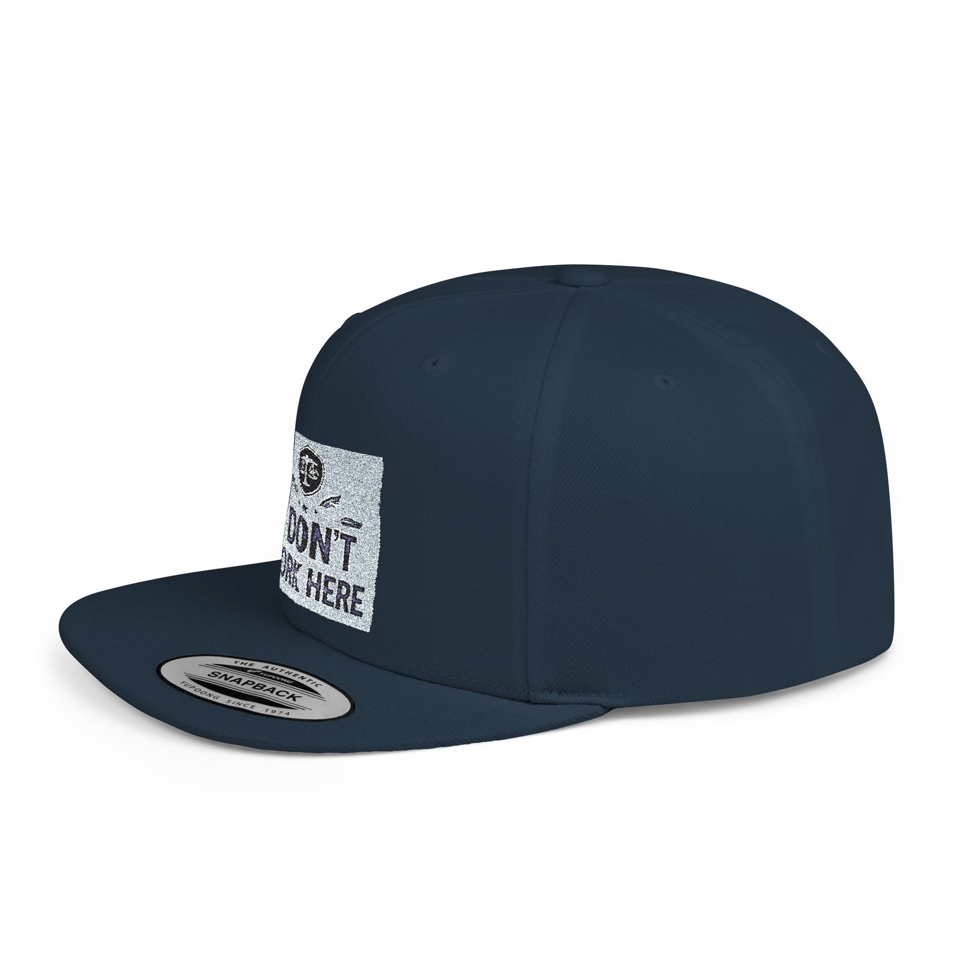 I Don't Work Here Flat Bill Snapback, Funny Hat, Gift for Coworkers, Office Humor, Casual Wear, Adjustable Cap