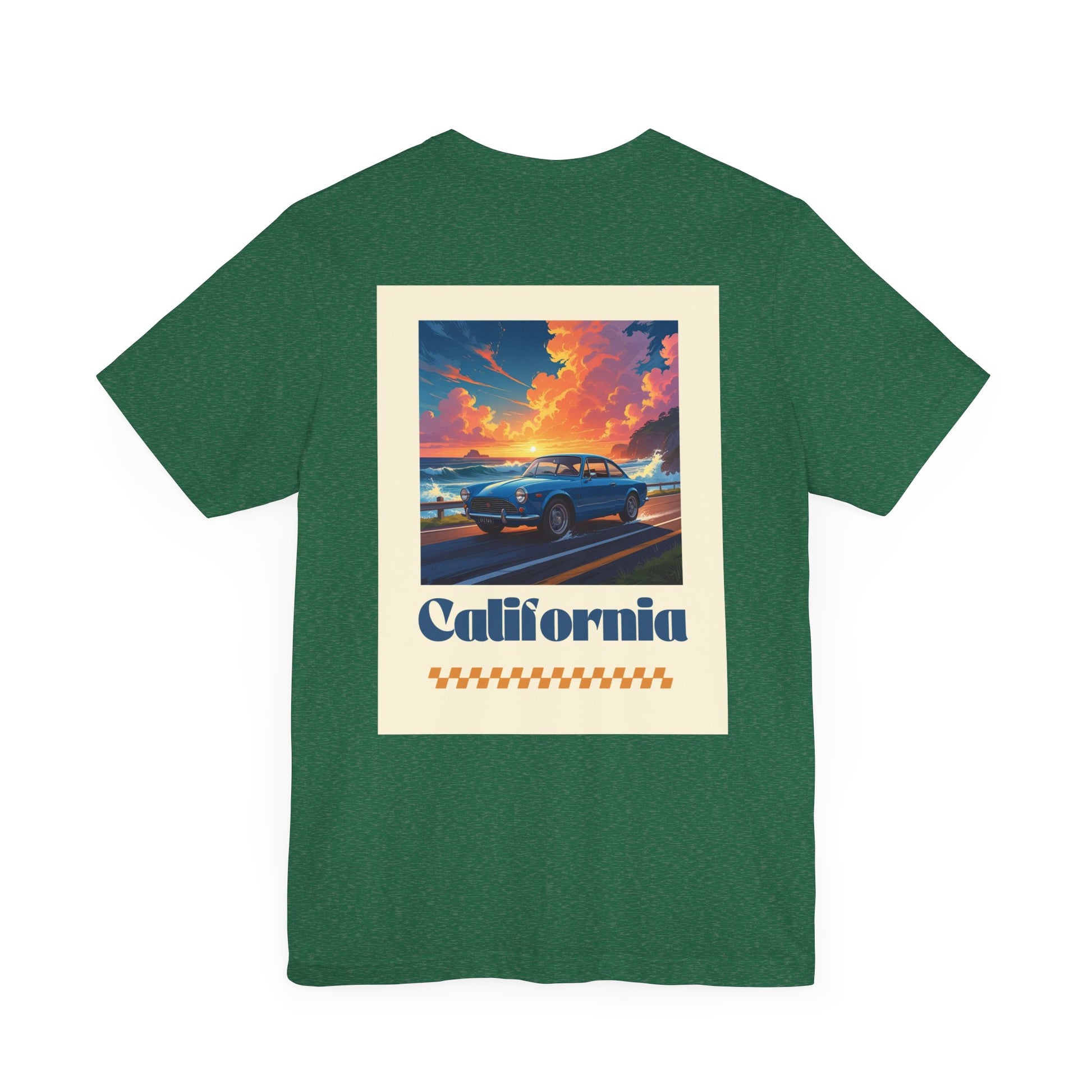 California Dreamin' Vintage Car Tee - Perfect for Road Trips, Summer Fun, Car Lovers, Beach Days, and Gift Giving
