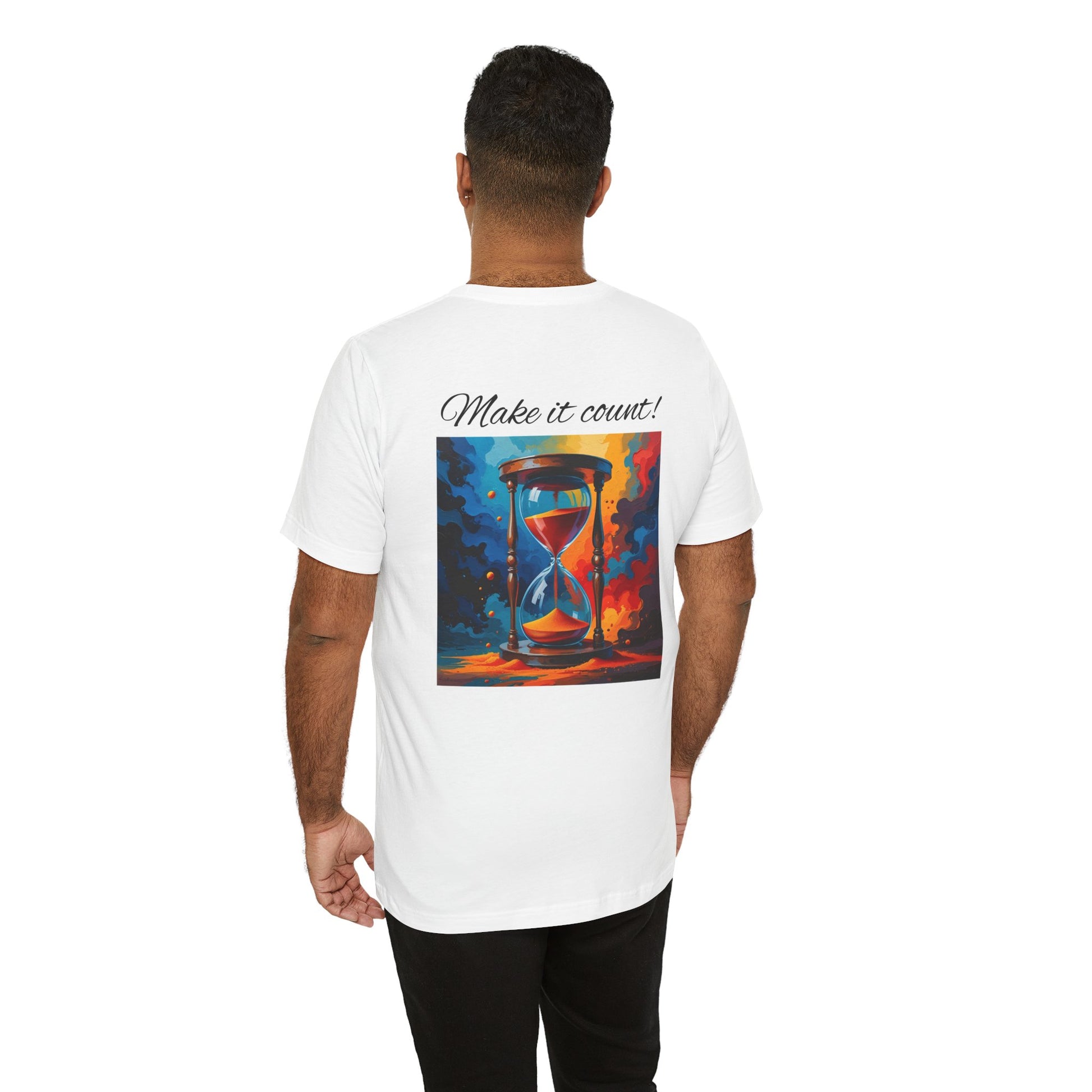 Rainbow Text 'Time is Precious' Unisex Tee, Motivational Shirt, Gift for Friends, Casual Wear, Colorful T-Shirt, Good Vibes Only