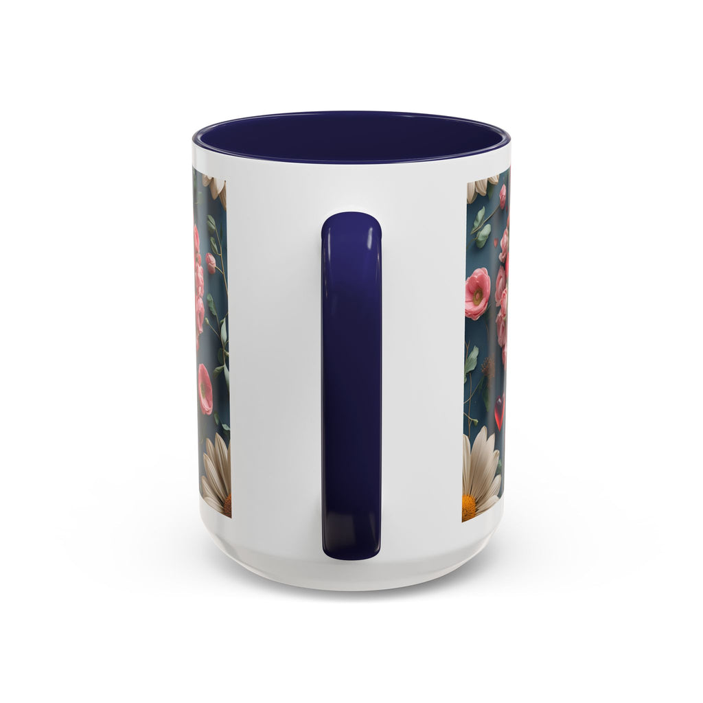 Floral Self-Love Coffee Mug, 11oz 15oz Mug, Gift for Her, Inspirational Drinkware, Self-Care Essentials