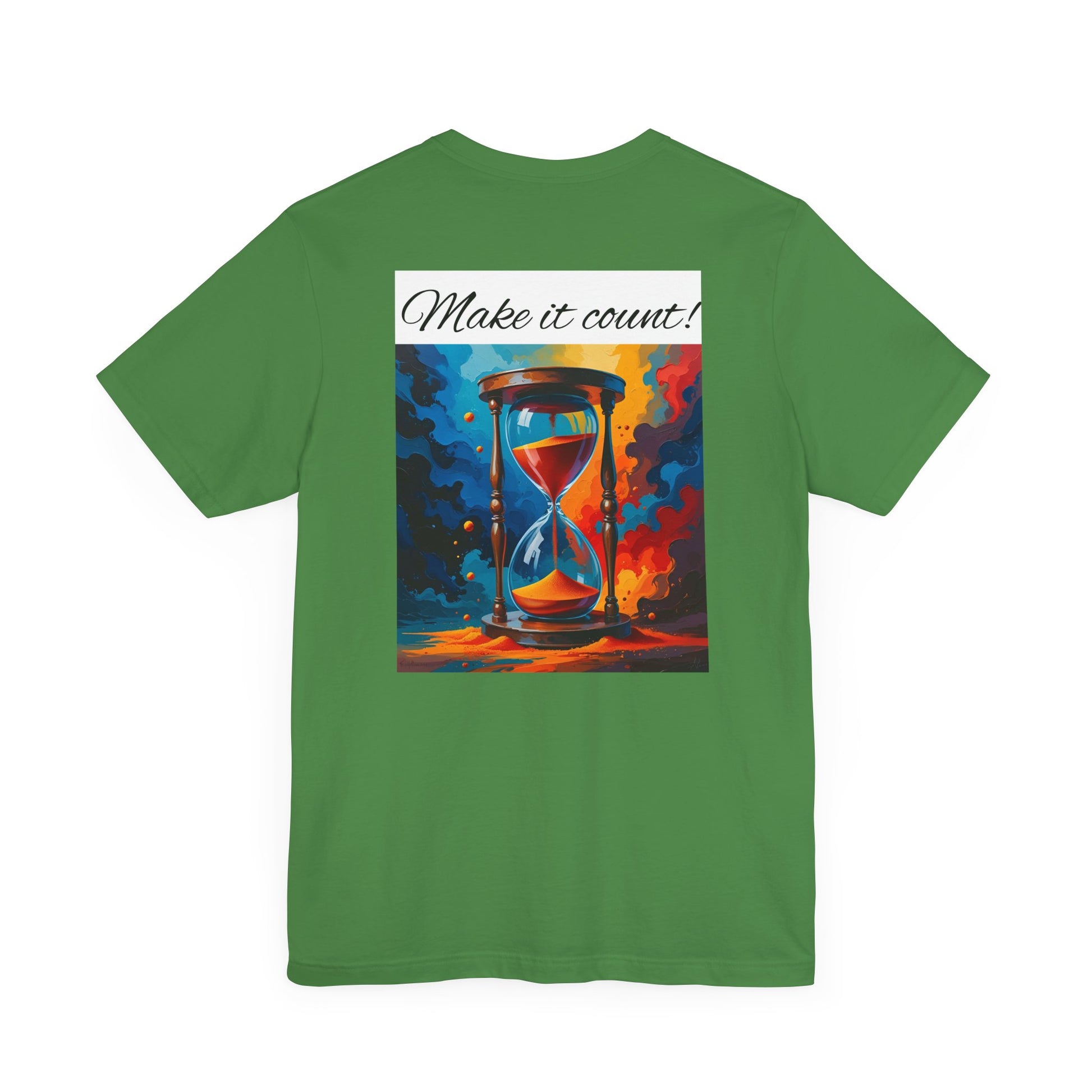 Rainbow Text 'Time is Precious' Unisex Tee, Motivational Shirt, Gift for Friends, Casual Wear, Colorful T-Shirt, Good Vibes Only