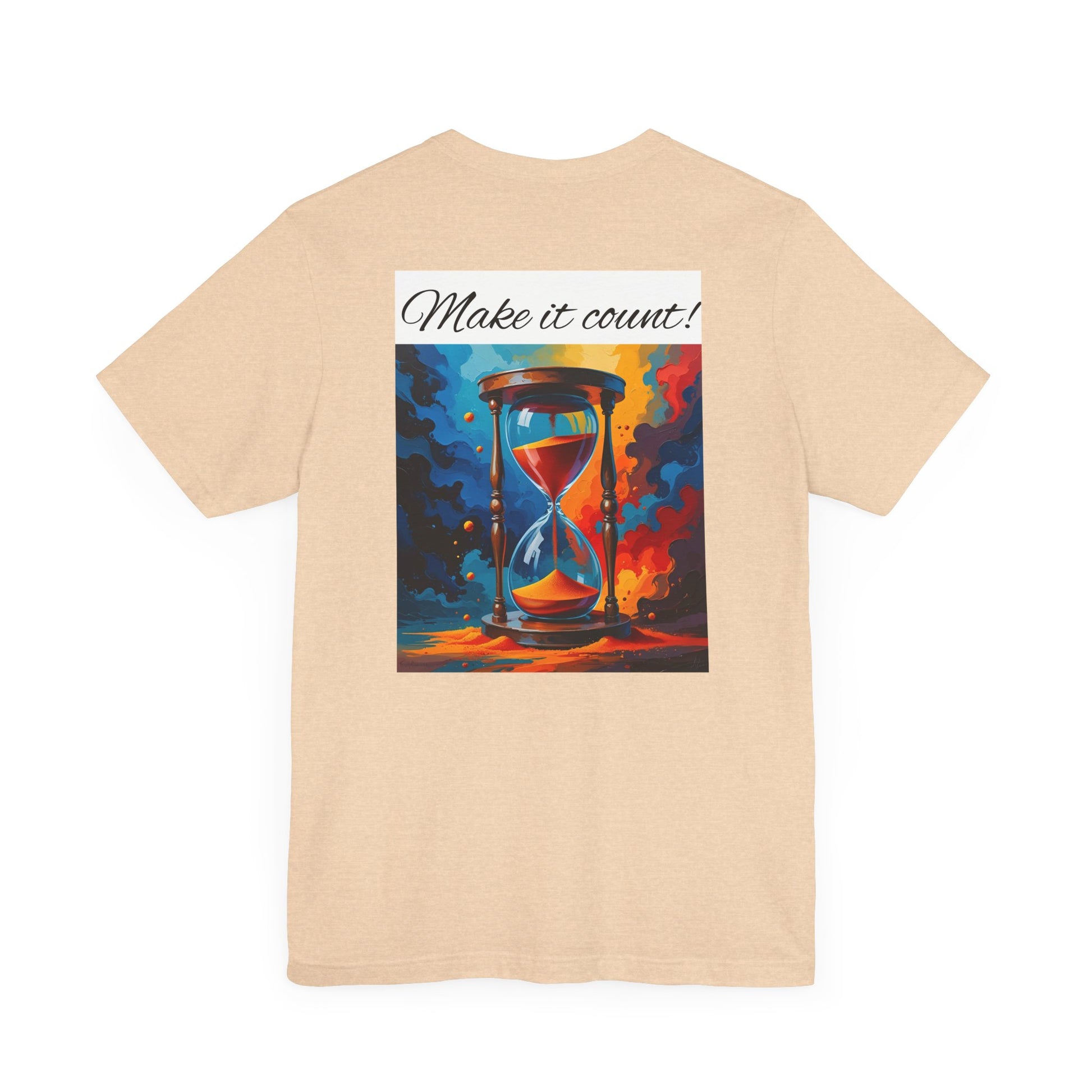 Rainbow Text 'Time is Precious' Unisex Tee, Motivational Shirt, Gift for Friends, Casual Wear, Colorful T-Shirt, Good Vibes Only