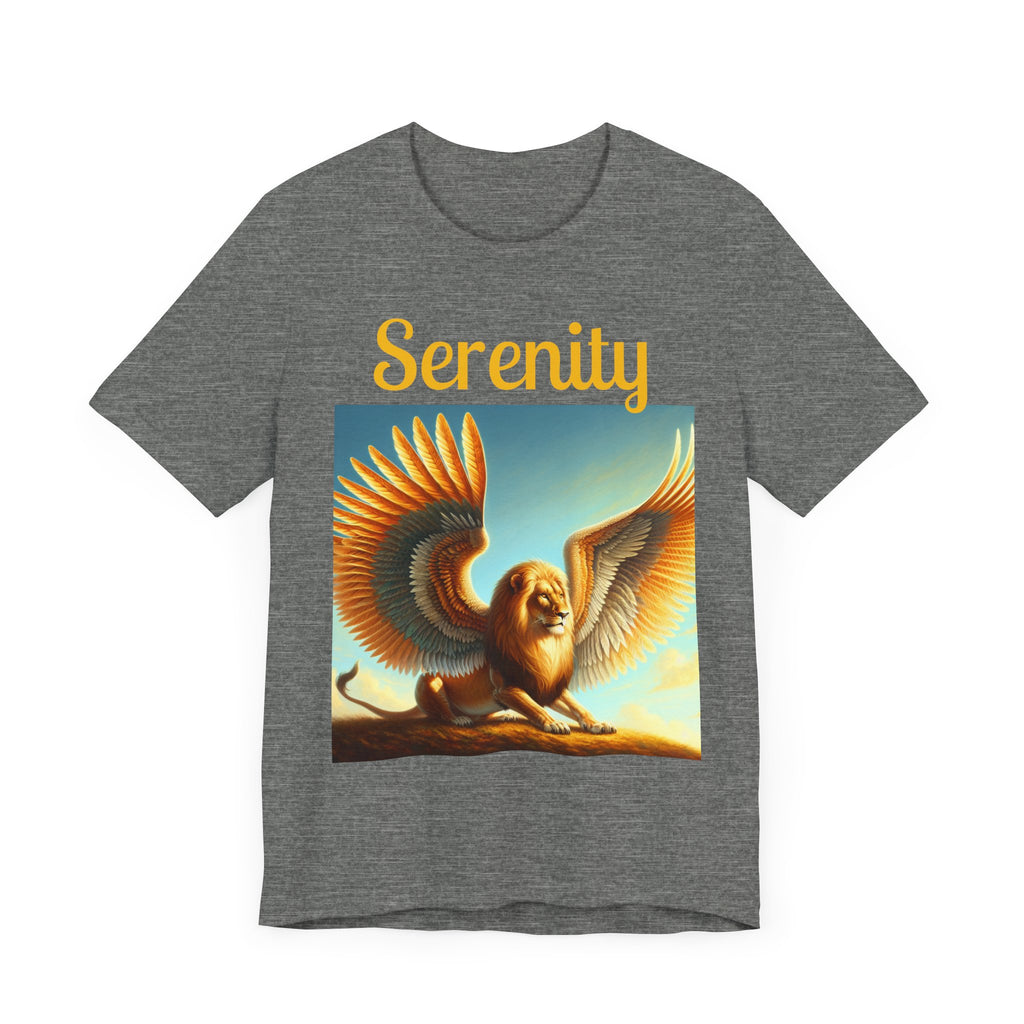 Serenity Graphic Tee, Unisex Jersey Shirt, Inspirational T-Shirt, Gift for Mindfulness, Casual Everyday Wear