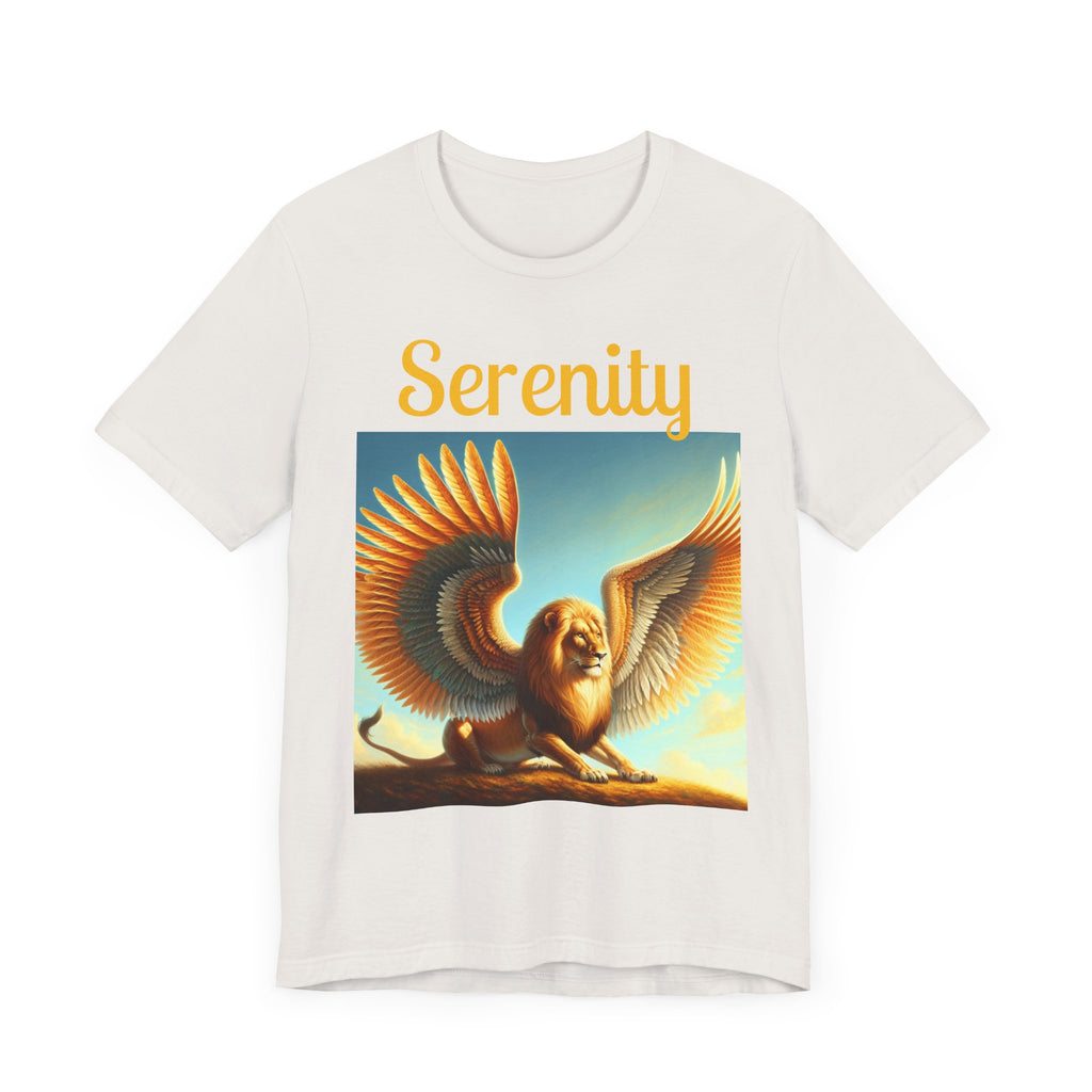 Serenity Graphic Tee, Unisex Jersey Shirt, Inspirational T-Shirt, Gift for Mindfulness, Casual Everyday Wear