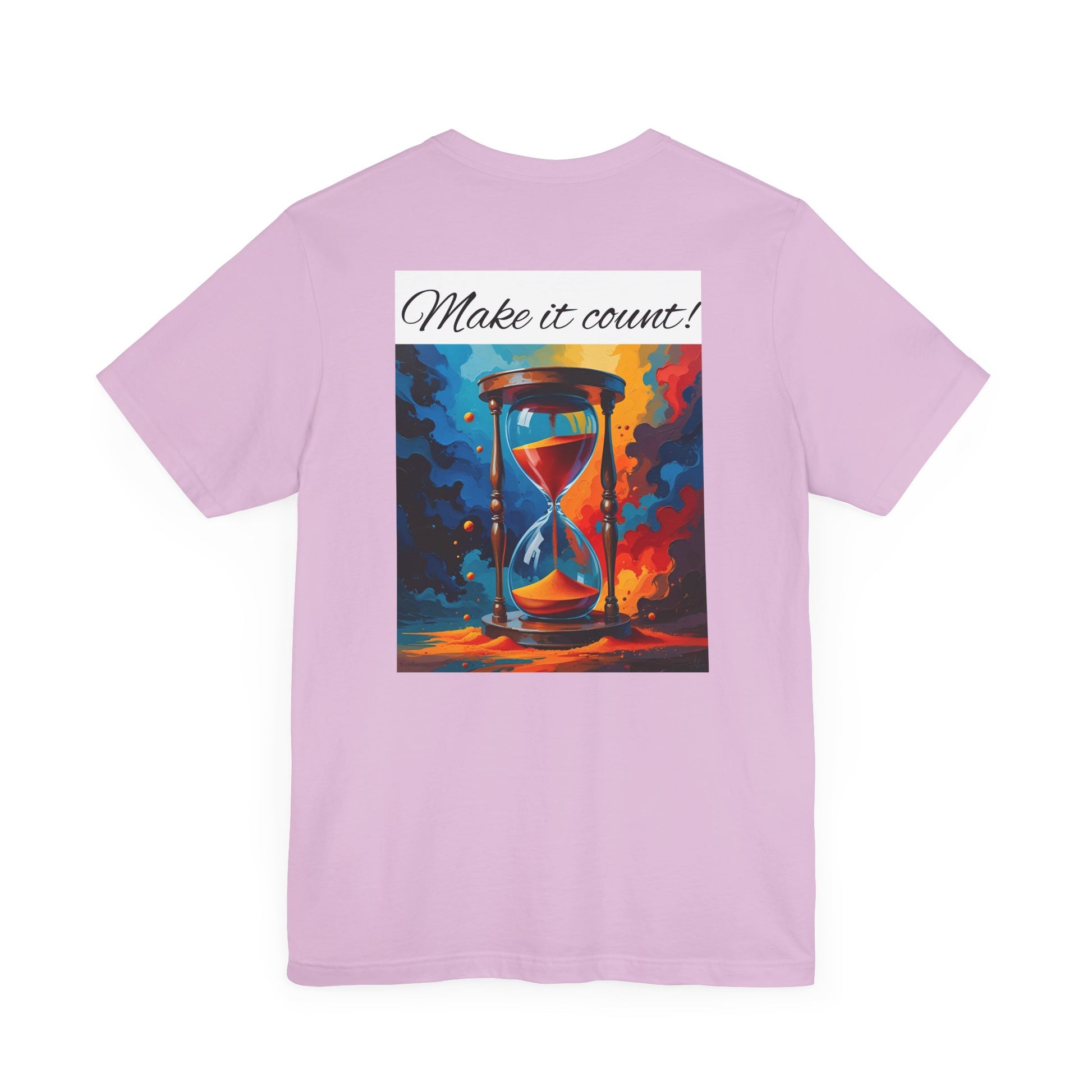 Rainbow Text 'Time is Precious' Unisex Tee, Motivational Shirt, Gift for Friends, Casual Wear, Colorful T-Shirt, Good Vibes Only