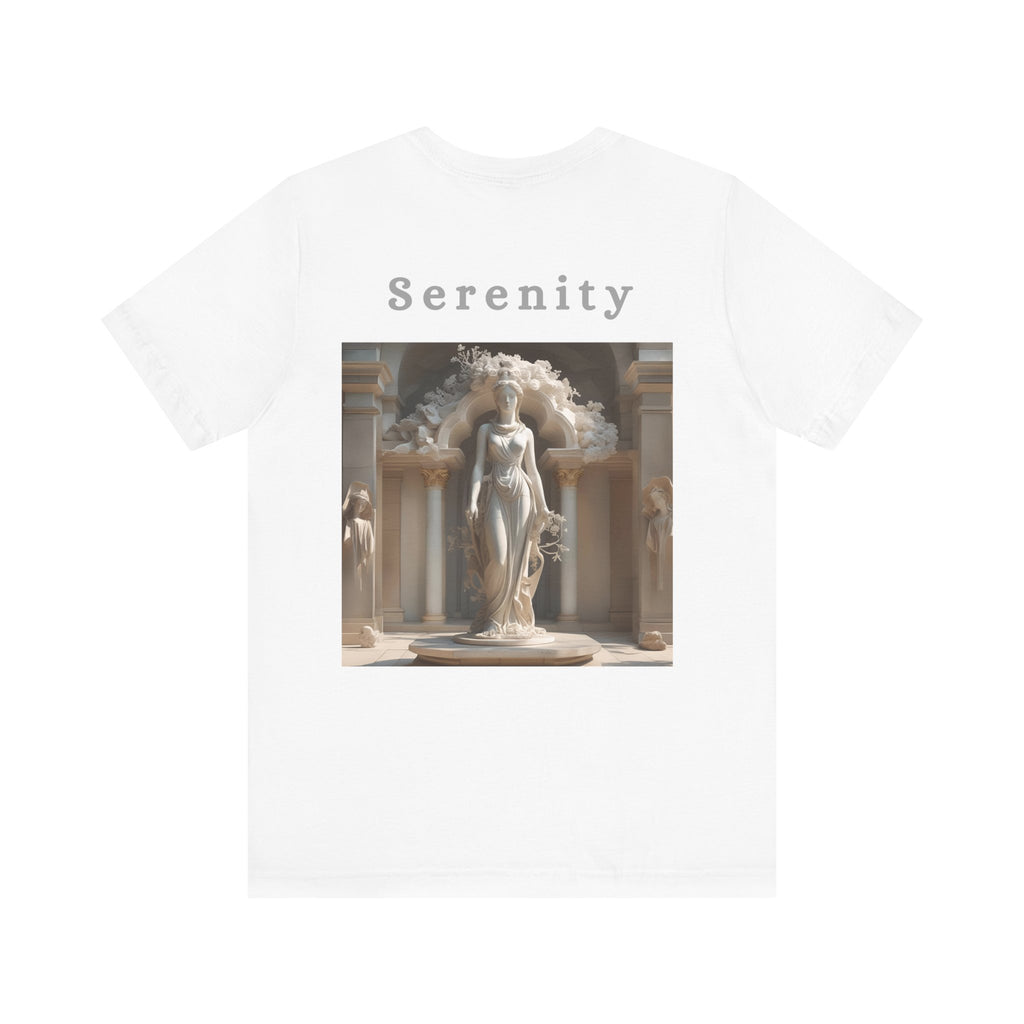 Serenity Unisex Jersey Tee - Vintage Aesthetic Graphic Shirt, Gift for Art Lovers, Casual Wear, Inspirational Apparel, Everyday Comfort