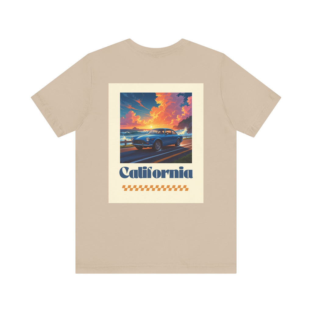 California Dreamin' Vintage Car Tee - Perfect for Road Trips, Summer Fun, Car Lovers, Beach Days, and Gift Giving