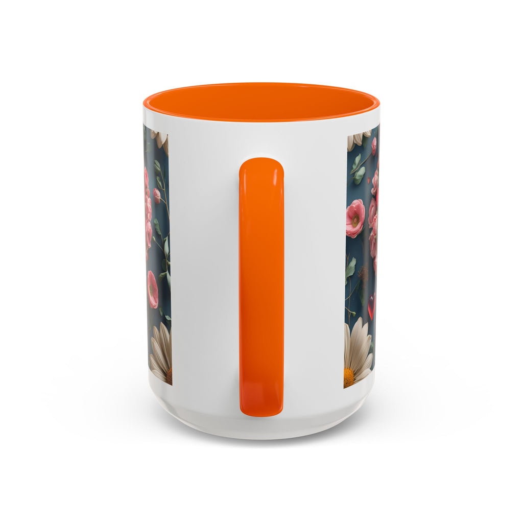 Floral Self-Love Coffee Mug, 11oz 15oz Mug, Gift for Her, Inspirational Drinkware, Self-Care Essentials