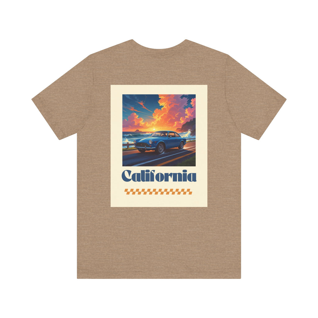 California Dreamin' Vintage Car Tee - Perfect for Road Trips, Summer Fun, Car Lovers, Beach Days, and Gift Giving
