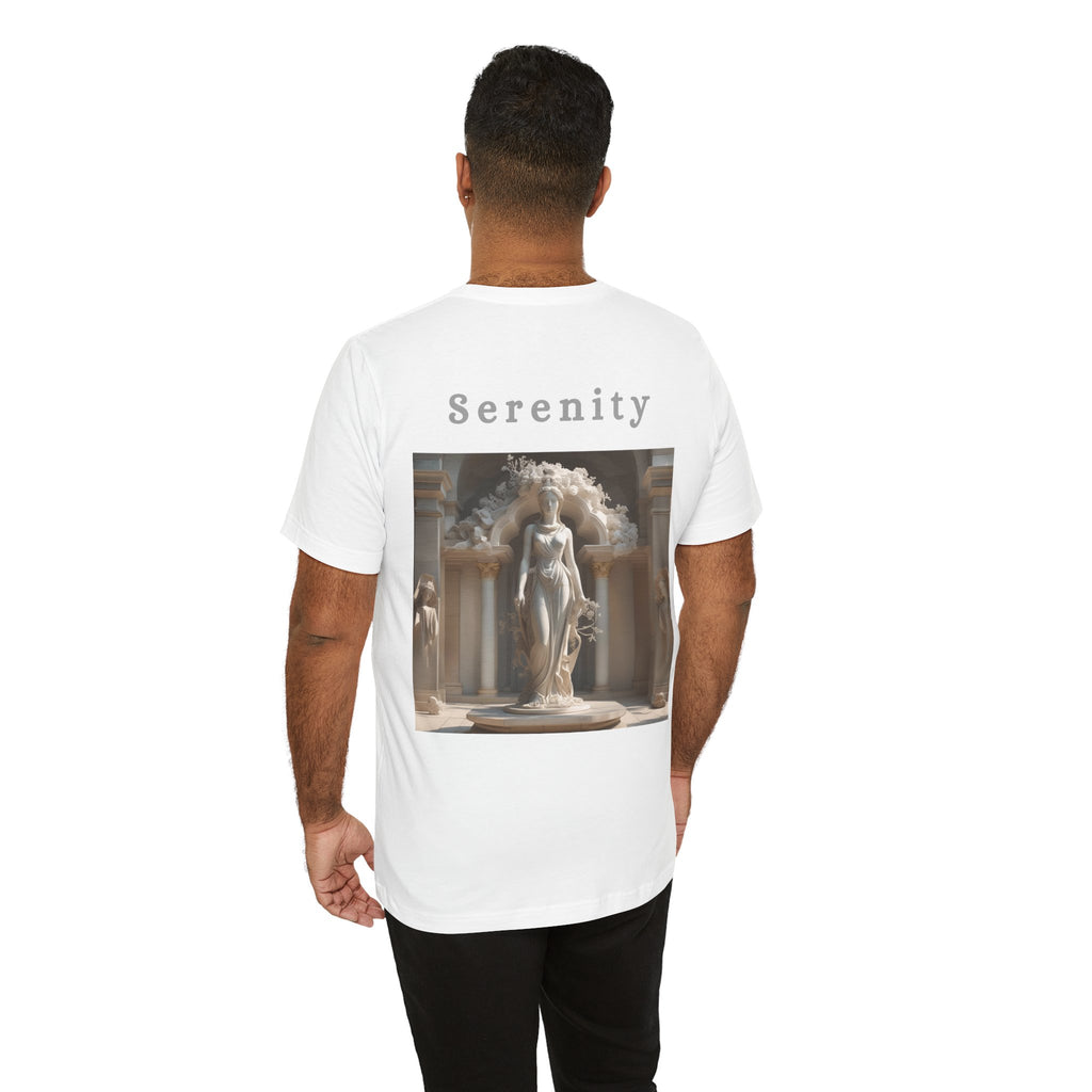 Serenity Unisex Jersey Tee - Vintage Aesthetic Graphic Shirt, Gift for Art Lovers, Casual Wear, Inspirational Apparel, Everyday Comfort