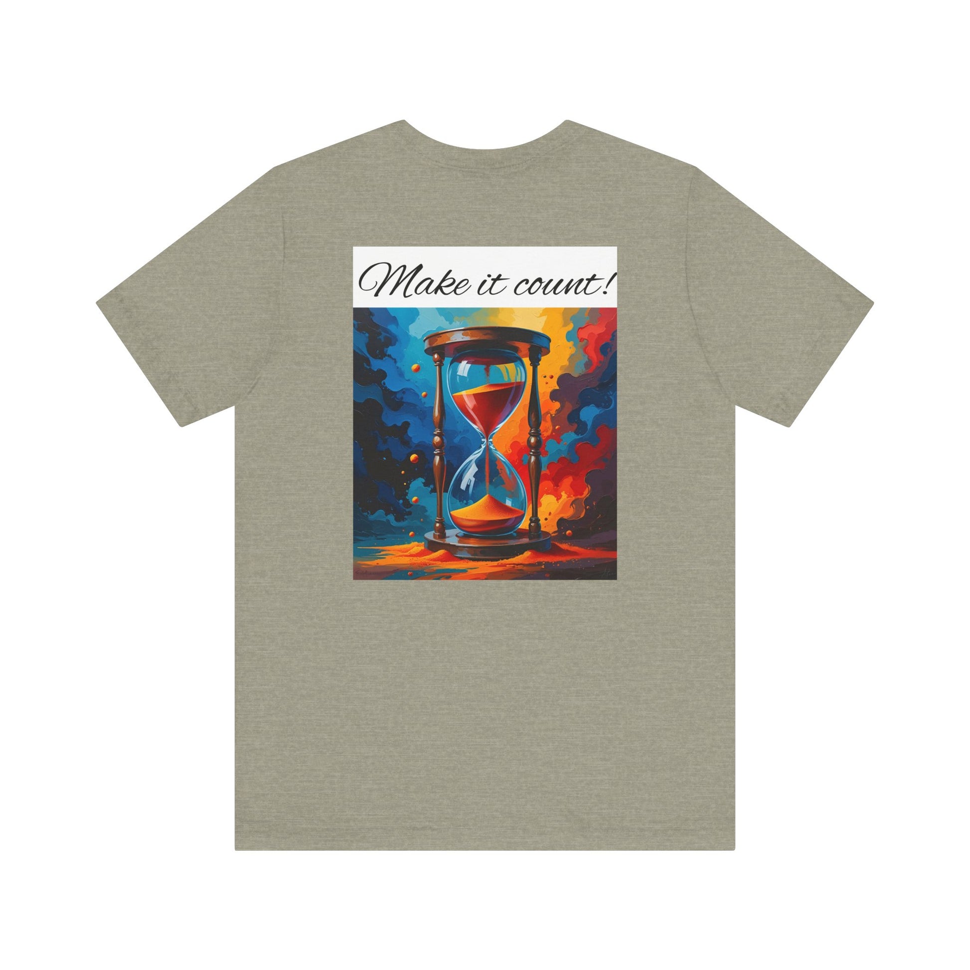 Rainbow Text 'Time is Precious' Unisex Tee, Motivational Shirt, Gift for Friends, Casual Wear, Colorful T-Shirt, Good Vibes Only