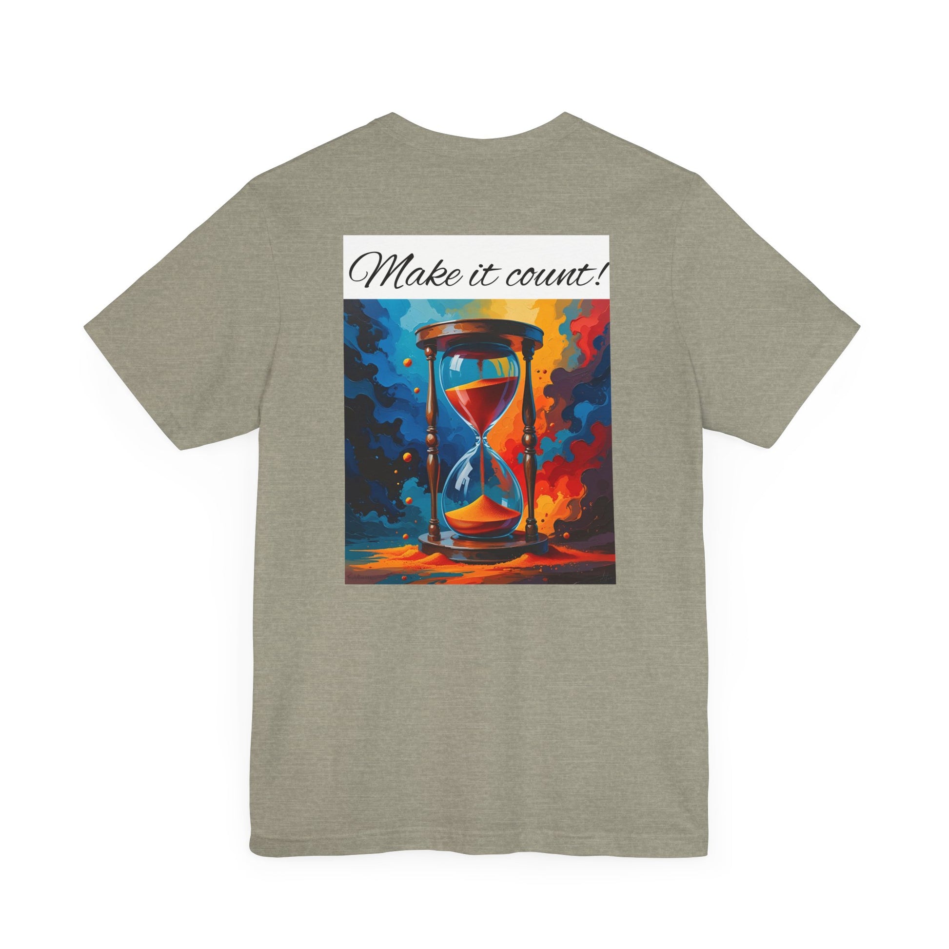 Rainbow Text 'Time is Precious' Unisex Tee, Motivational Shirt, Gift for Friends, Casual Wear, Colorful T-Shirt, Good Vibes Only