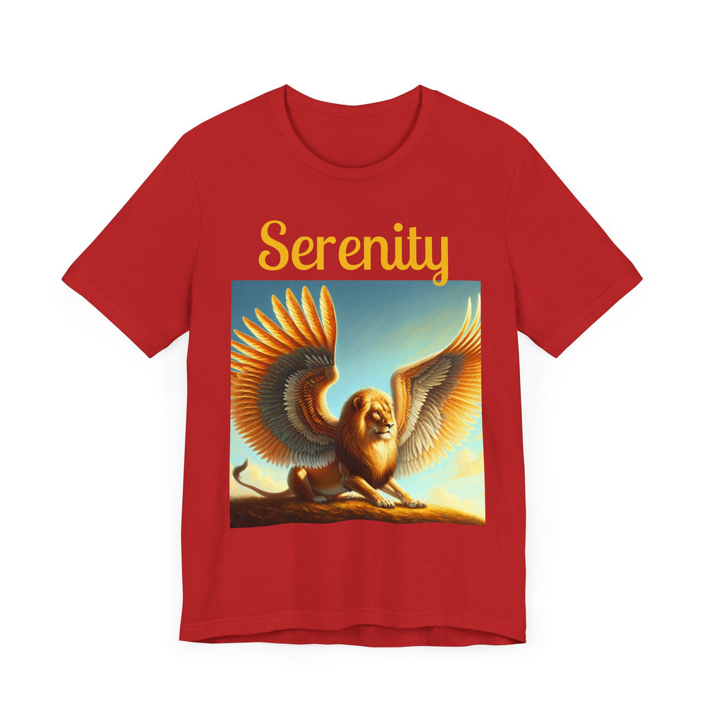Serenity Graphic Tee, Unisex Jersey Shirt, Inspirational T-Shirt, Gift for Mindfulness, Casual Everyday Wear