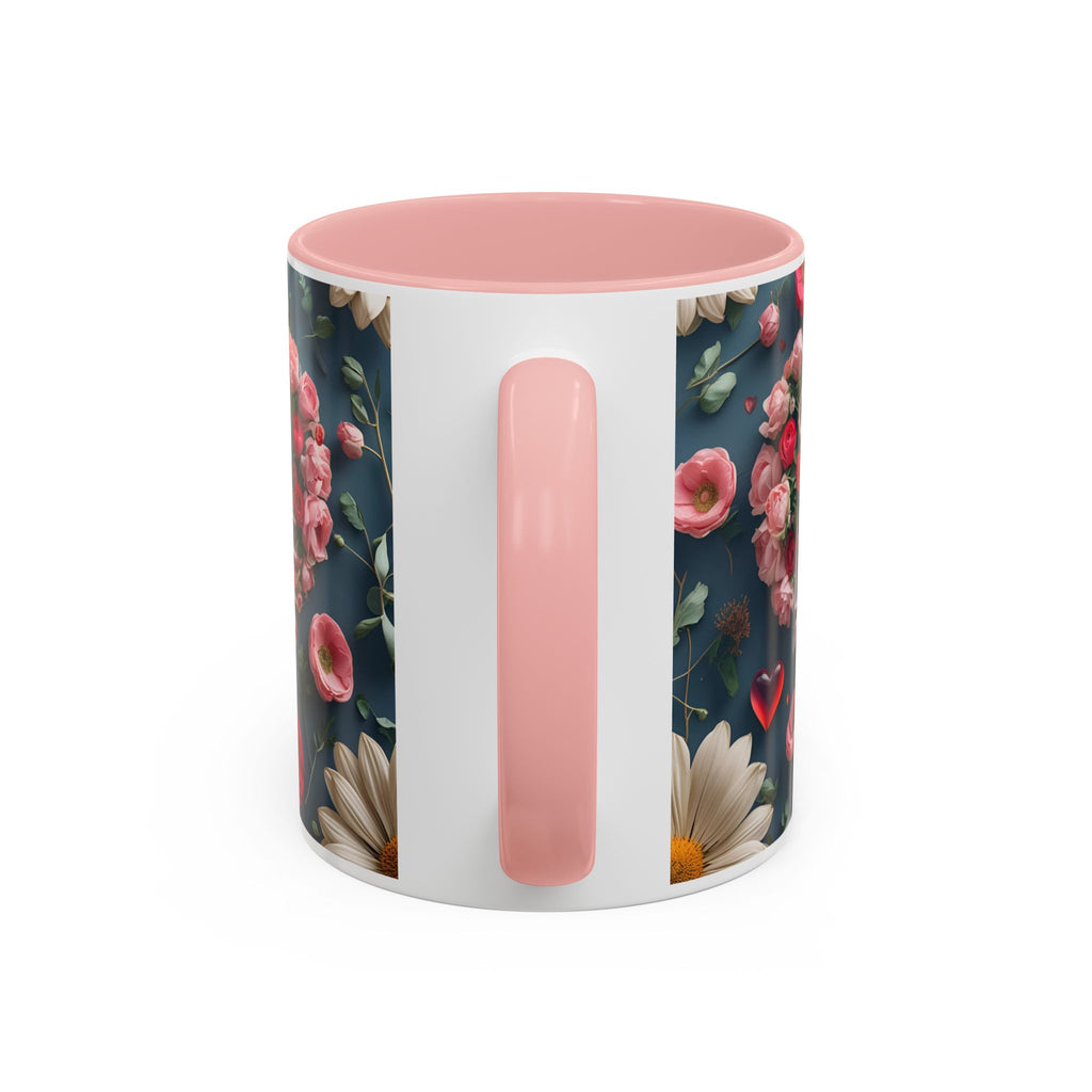 Floral Self-Love Coffee Mug, 11oz 15oz Mug, Gift for Her, Inspirational Drinkware, Self-Care Essentials