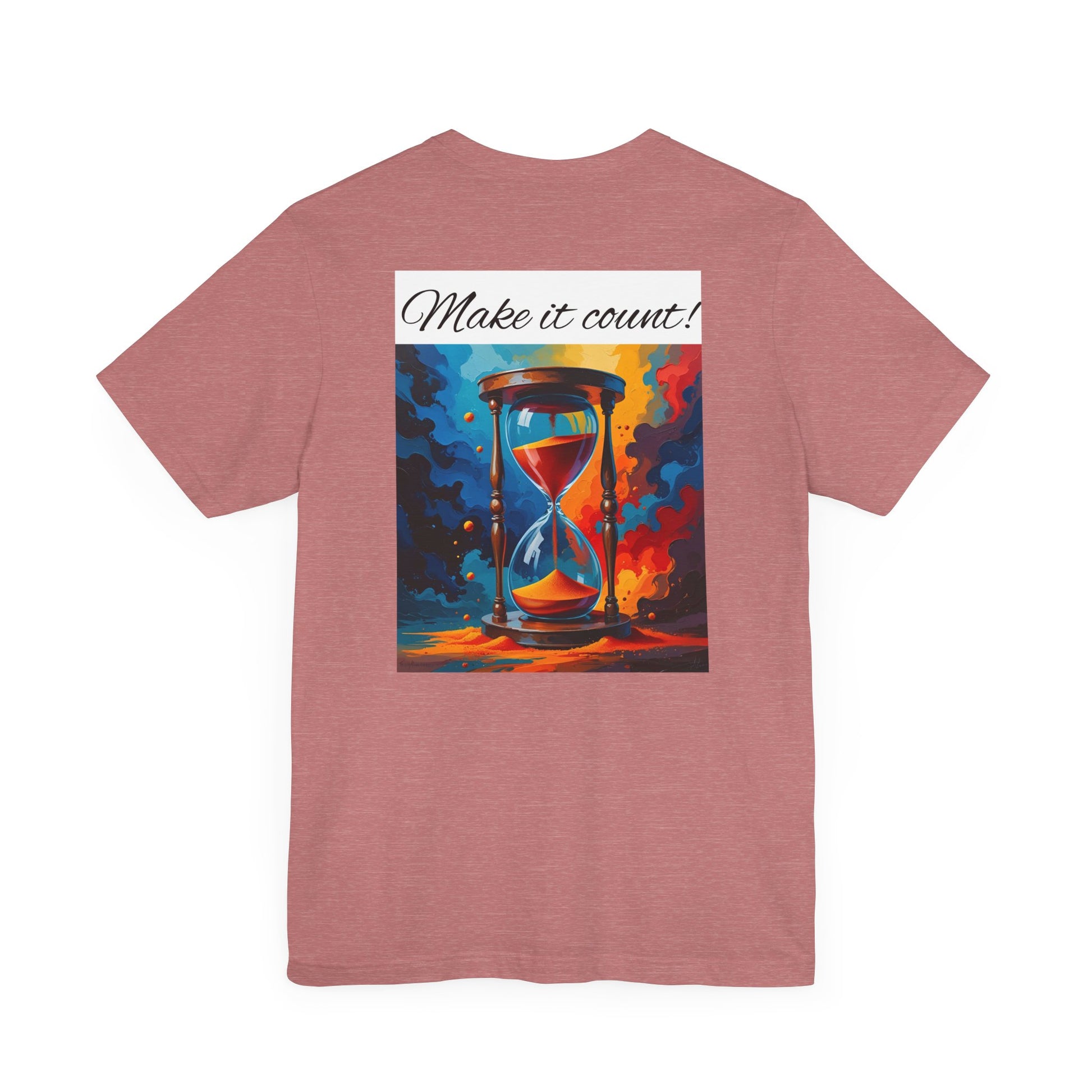 Rainbow Text 'Time is Precious' Unisex Tee, Motivational Shirt, Gift for Friends, Casual Wear, Colorful T-Shirt, Good Vibes Only