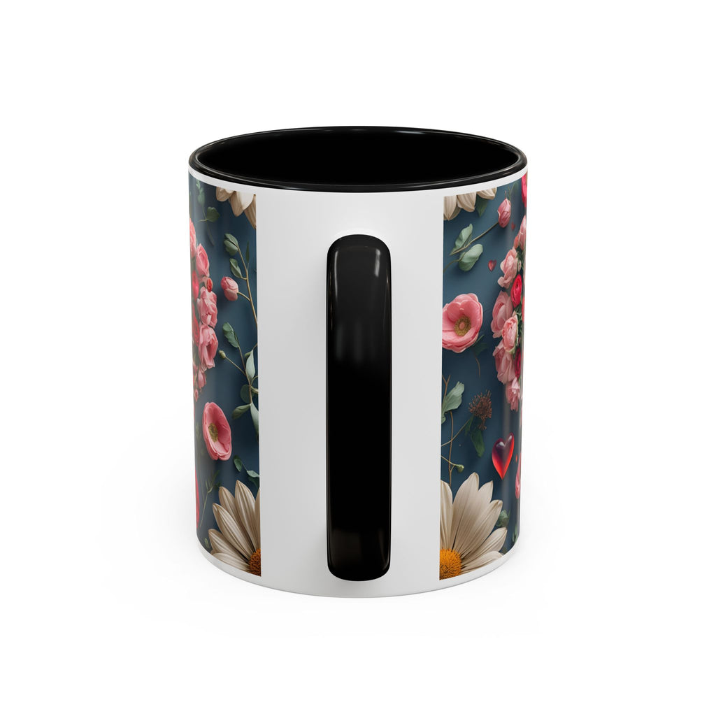 Floral Self-Love Coffee Mug, 11oz 15oz Mug, Gift for Her, Inspirational Drinkware, Self-Care Essentials