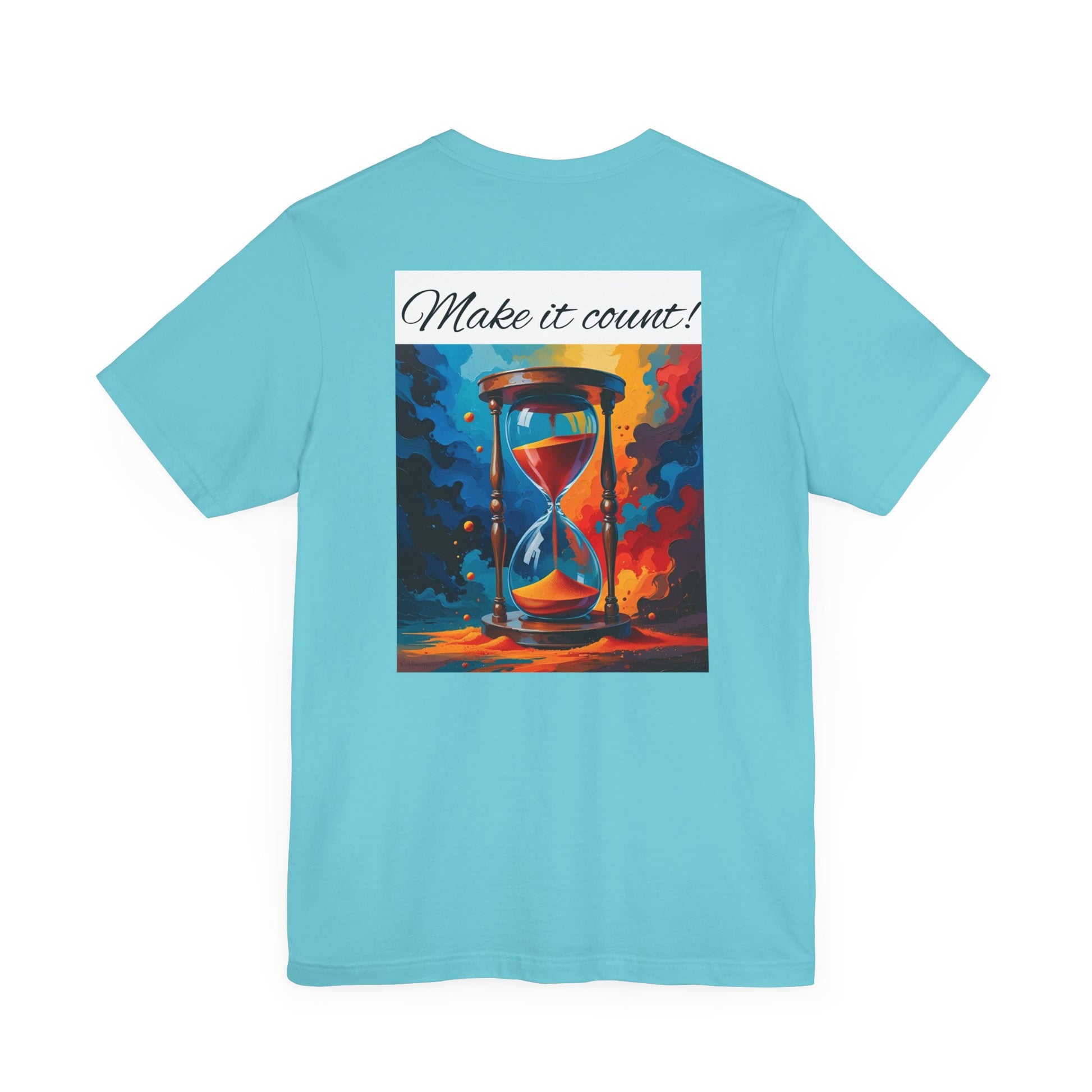 Rainbow Text 'Time is Precious' Unisex Tee, Motivational Shirt, Gift for Friends, Casual Wear, Colorful T-Shirt, Good Vibes Only