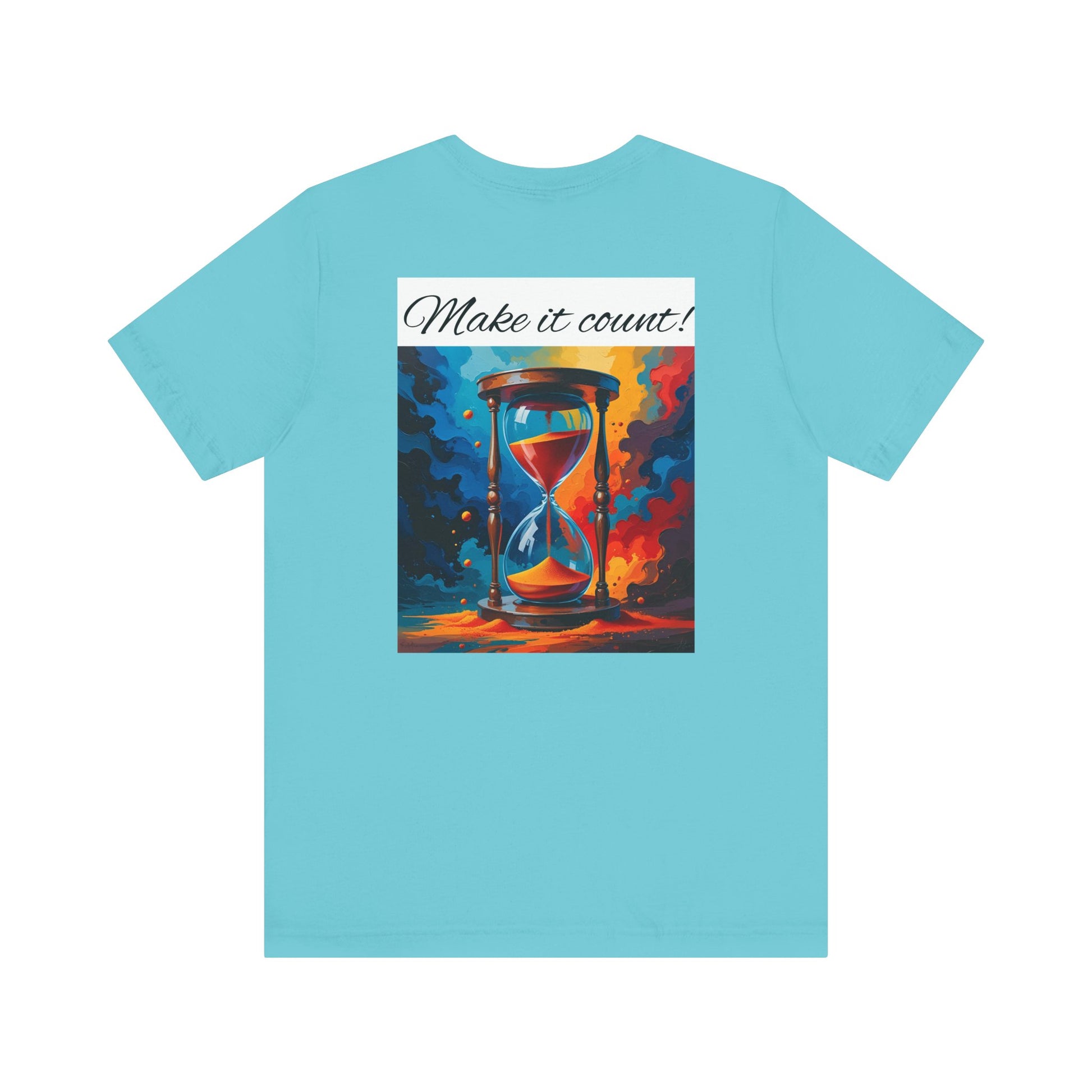 Rainbow Text 'Time is Precious' Unisex Tee, Motivational Shirt, Gift for Friends, Casual Wear, Colorful T-Shirt, Good Vibes Only