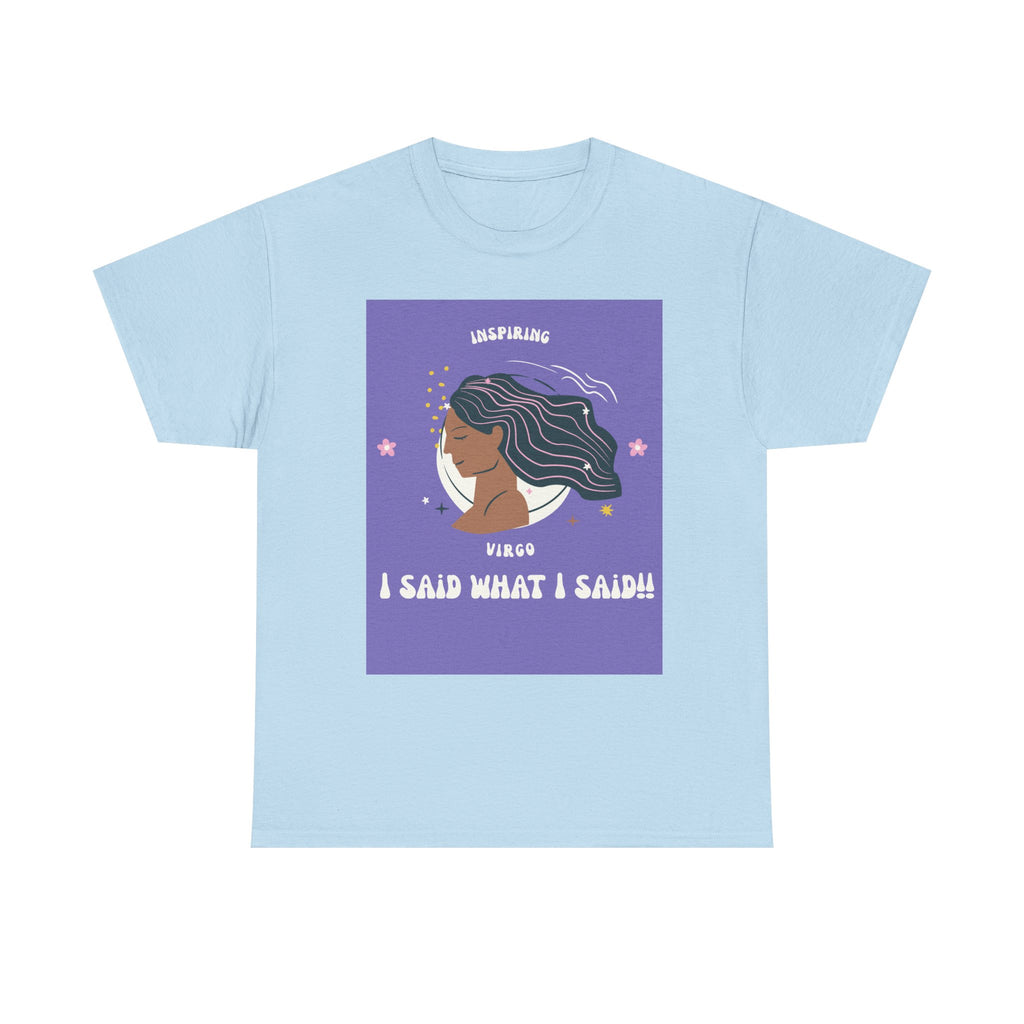 Inspiring Virgo Tee - Unisex Heavy Cotton Shirt, Astrology Gift, Humor Shirt, Zodiac Apparel, Unique Virgo Merchandise