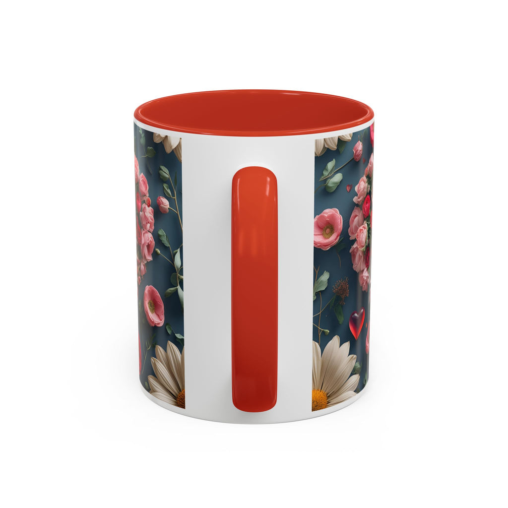 Floral Self-Love Coffee Mug, 11oz 15oz Mug, Gift for Her, Inspirational Drinkware, Self-Care Essentials