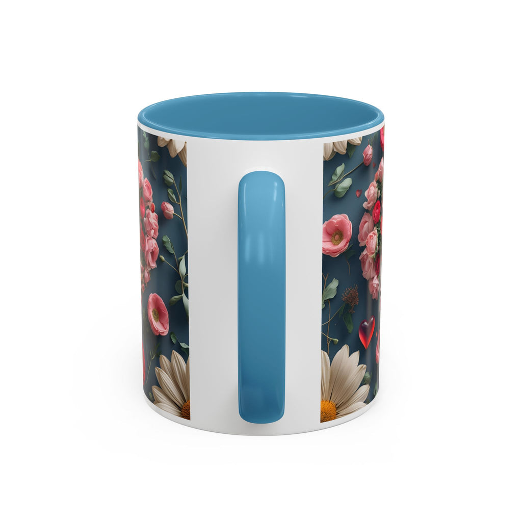 Floral Self-Love Coffee Mug, 11oz 15oz Mug, Gift for Her, Inspirational Drinkware, Self-Care Essentials