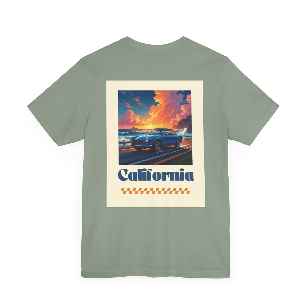 California Dreamin' Vintage Car Tee - Perfect for Road Trips, Summer Fun, Car Lovers, Beach Days, and Gift Giving