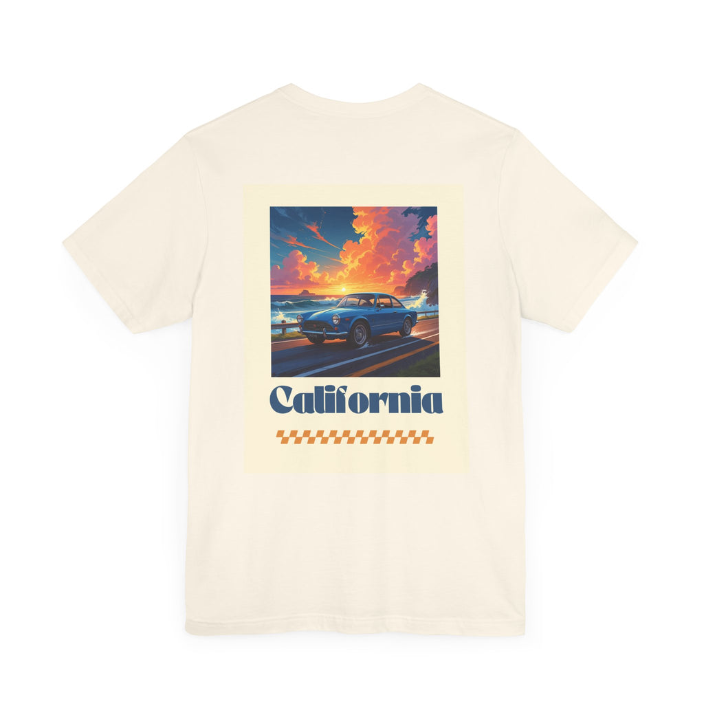 California Dreamin' Vintage Car Tee - Perfect for Road Trips, Summer Fun, Car Lovers, Beach Days, and Gift Giving