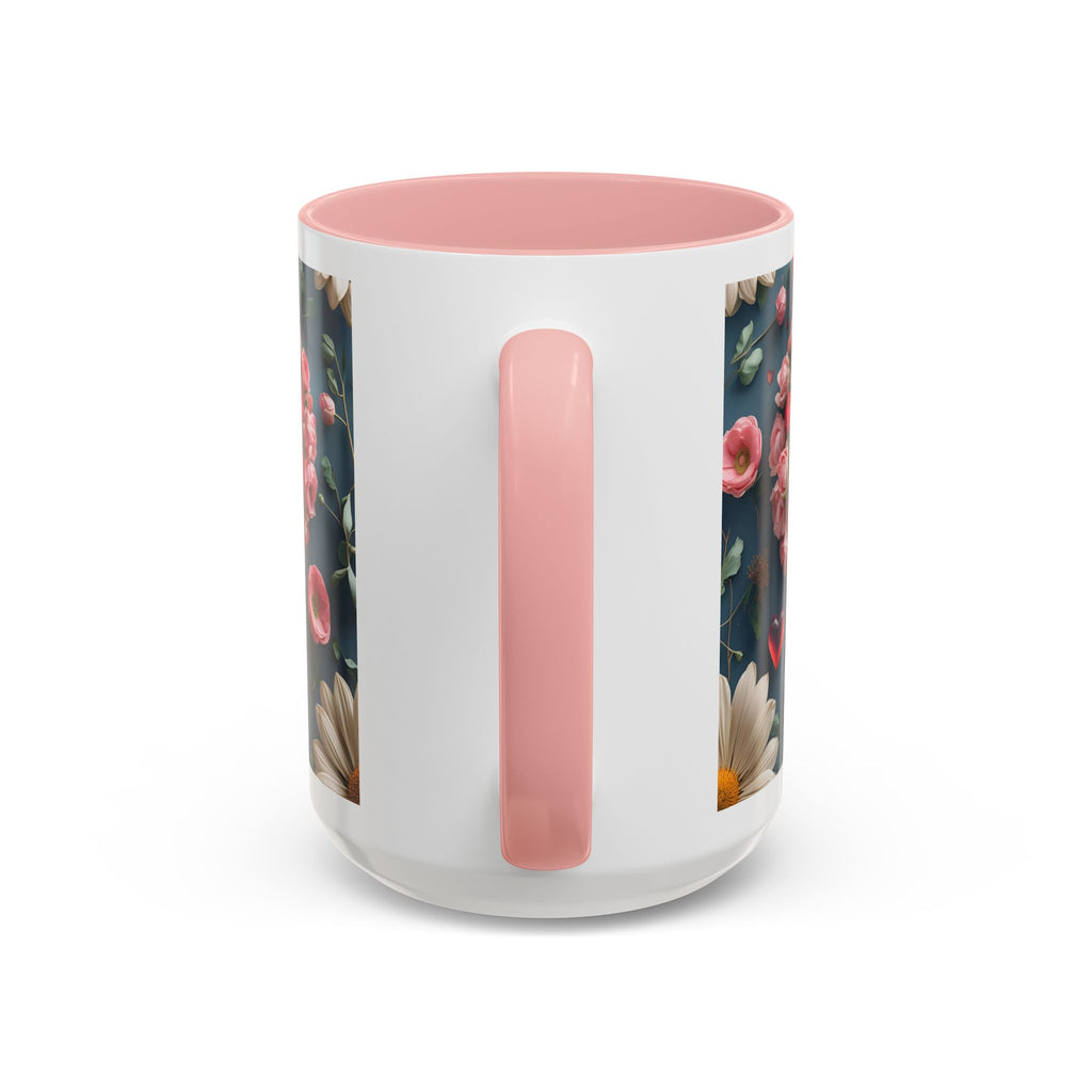 Floral Self-Love Coffee Mug, 11oz 15oz Mug, Gift for Her, Inspirational Drinkware, Self-Care Essentials