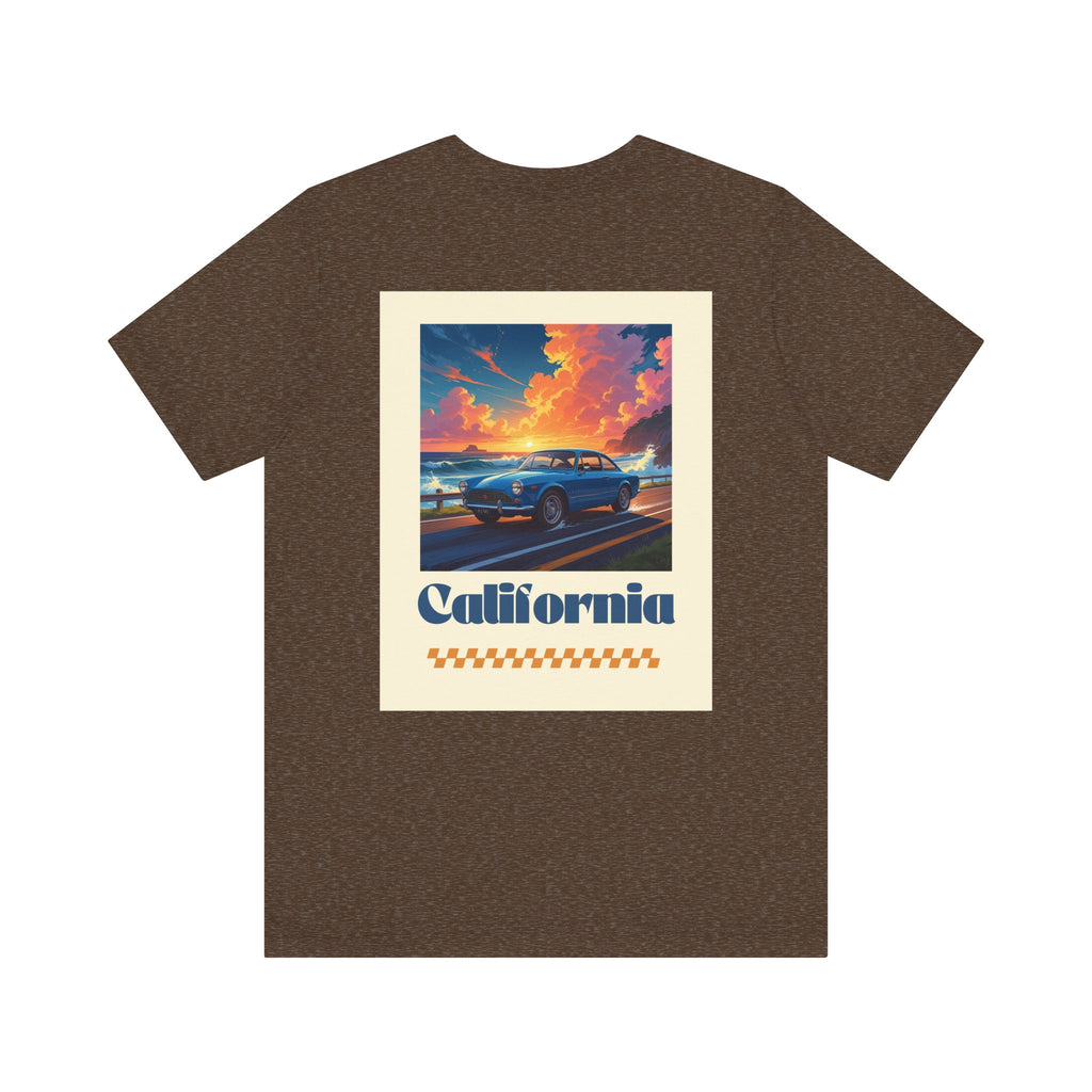 California Dreamin' Vintage Car Tee - Perfect for Road Trips, Summer Fun, Car Lovers, Beach Days, and Gift Giving