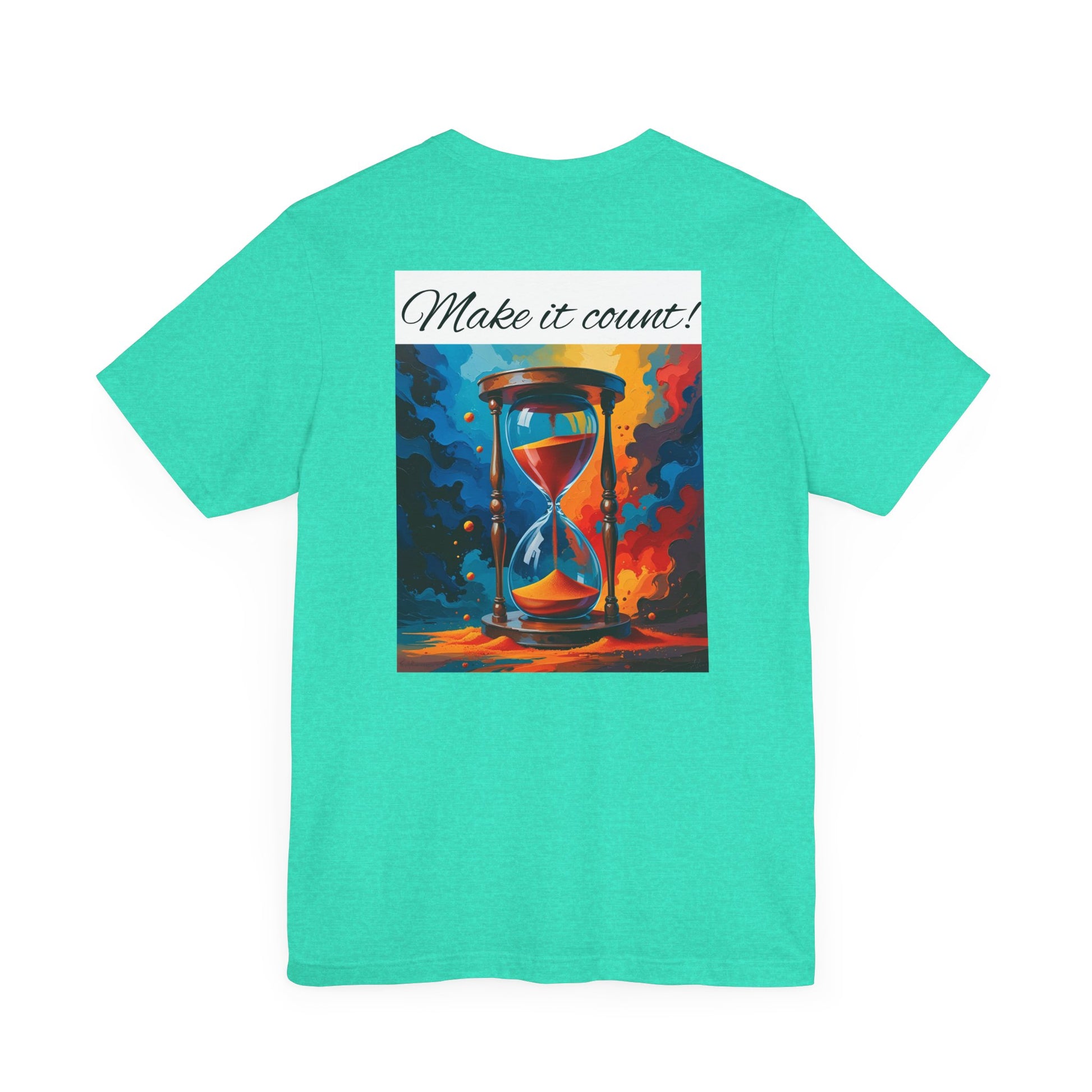 Rainbow Text 'Time is Precious' Unisex Tee, Motivational Shirt, Gift for Friends, Casual Wear, Colorful T-Shirt, Good Vibes Only